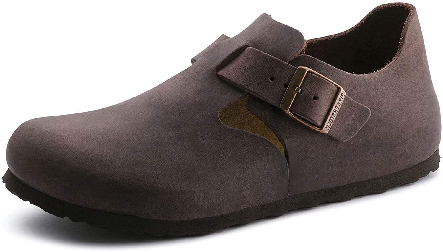 Birkenstock Men's London Clogs - Comfortable & Durable Leather Slip-On Shoes for Casual Wear, Work & Home Use