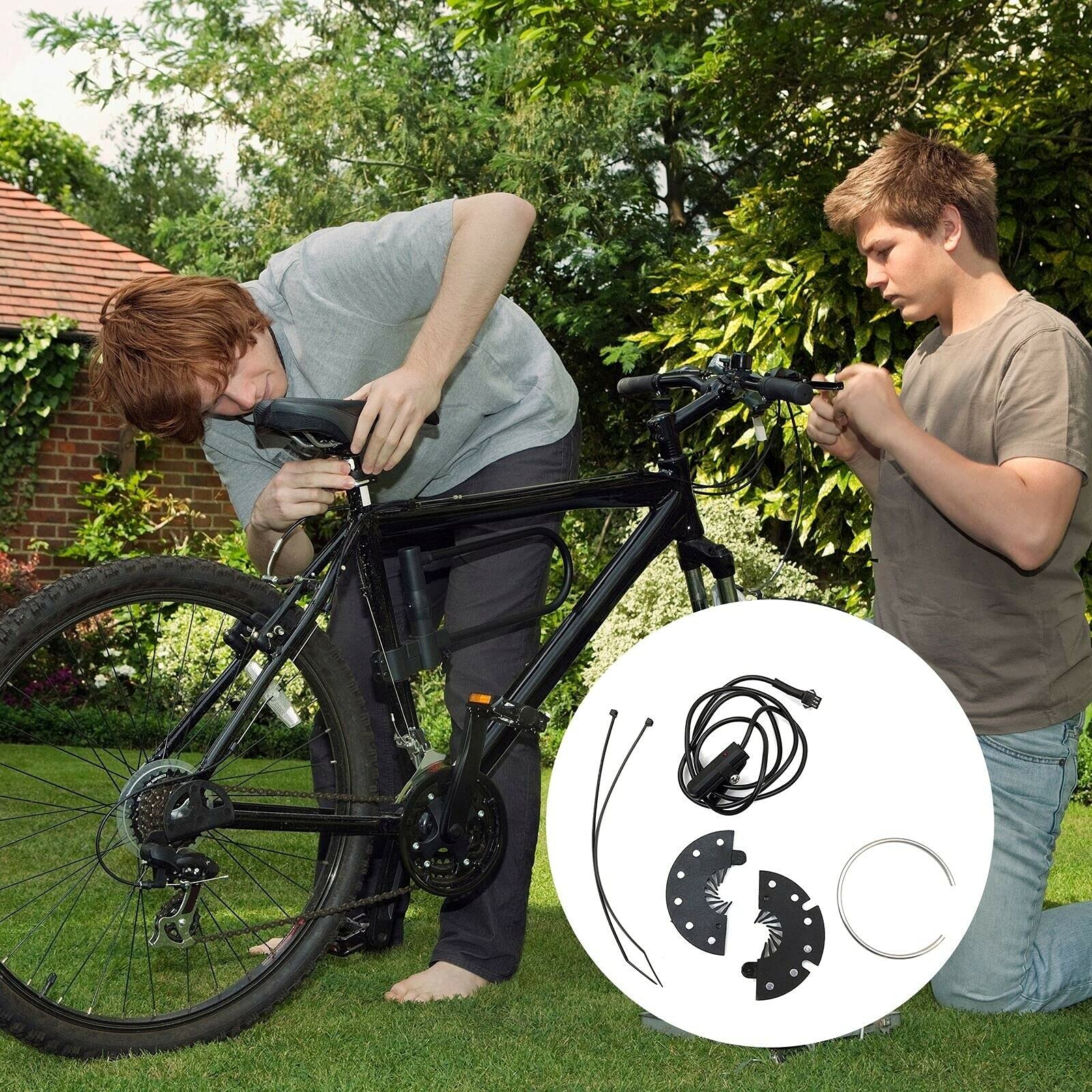 KT-D12L 12 Magnets E-Bike PAS System - Waterproof Electric Bicycle Speed Sensor with Pedal Assist - Perfect for E-Bike Conversion & Commuting