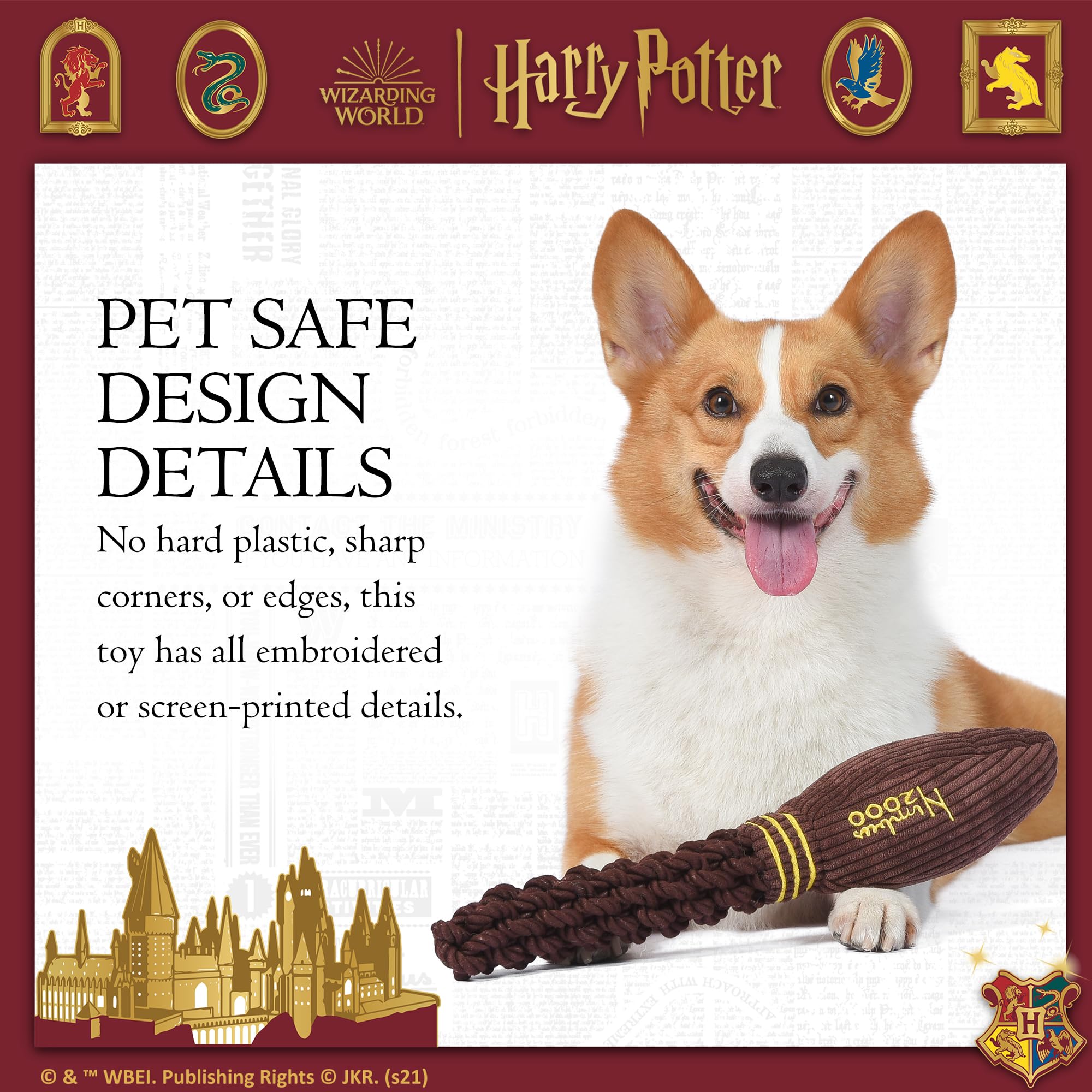 Harry Potter Nimbus 2000 Dog Toy - 14