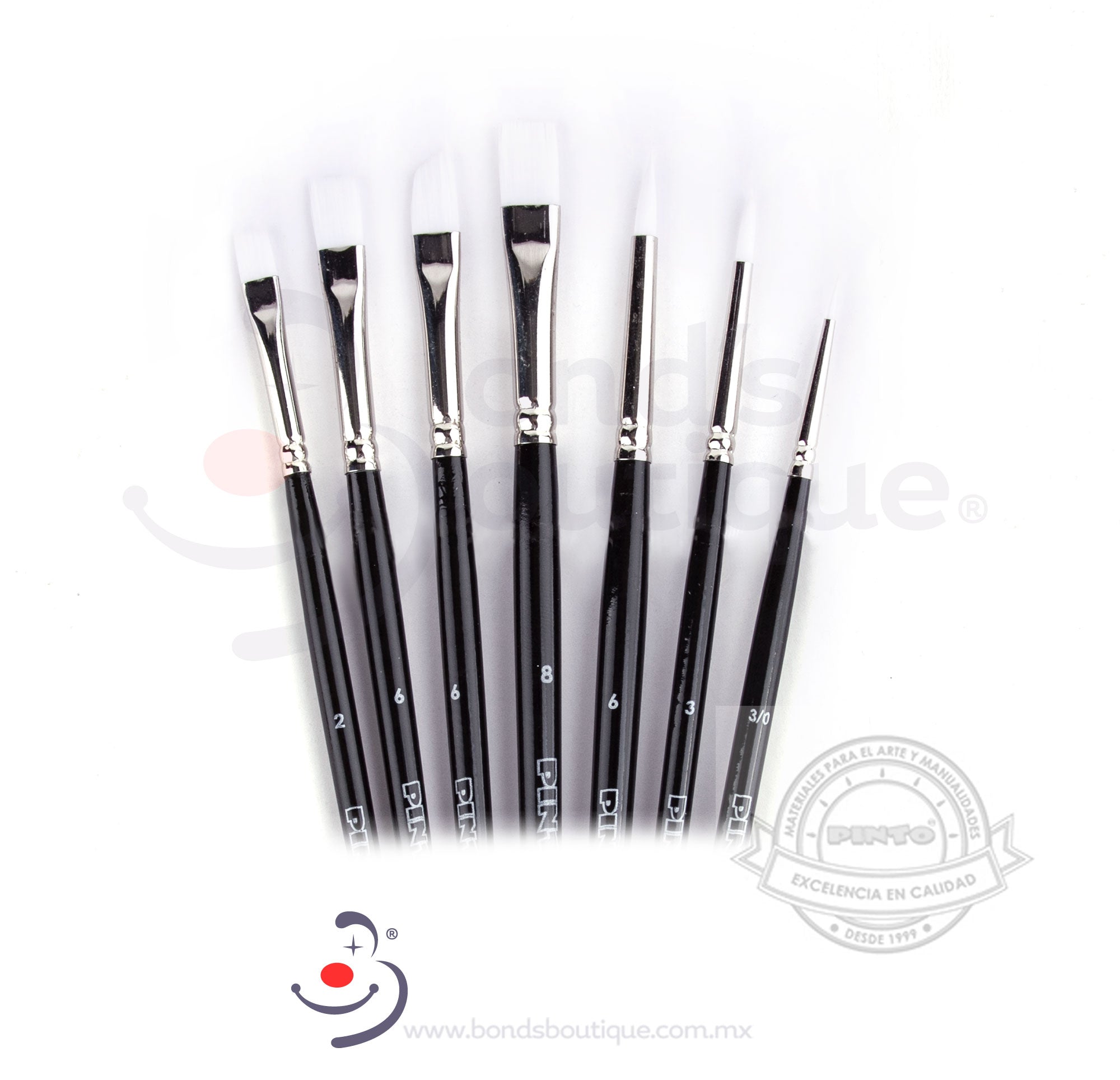 Premium Black Paint Brush Set - 7 Piece Artist Brushes for Acrylic, Oil & Watercolor Painting - Ideal for Beginners & Professionals, DIY Art Projects & Home Decor