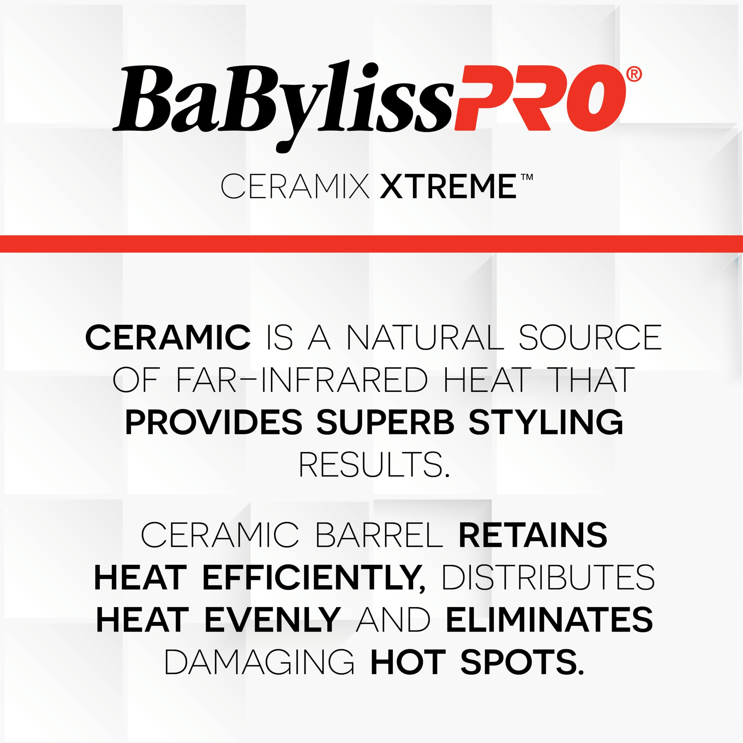 BaBylissPRO Ceramix Xtreme Ceramic Curling Iron for Long Lasting Curls - Professional Hair Styling Tool for Salon Quality Waves & Curls at Home | Perfect for Weddings, Parties & Everyday Styling