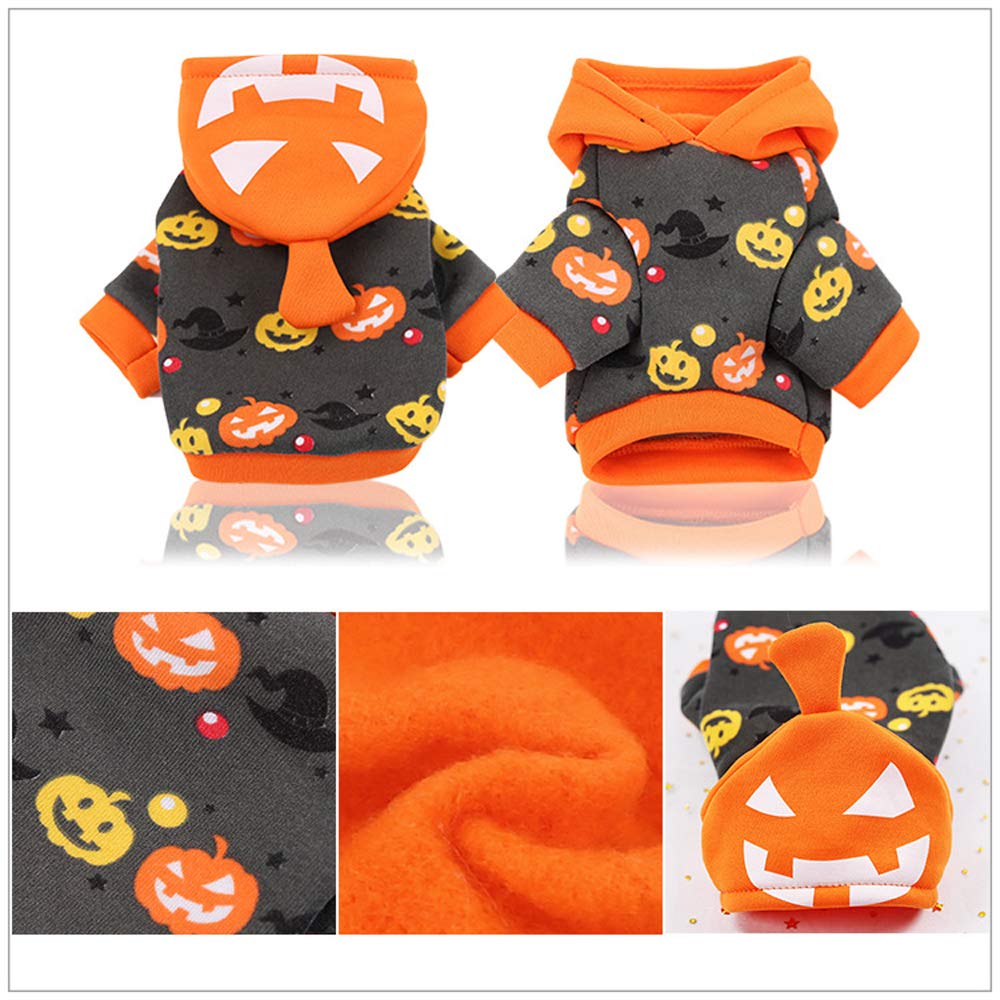 Halloween Pet Costume - Pumpkin Style Dog Clothes for Small & Medium Pets | Cute Pumpkin-Themed Pet Outfit for Halloween Parties & Photo Shoots