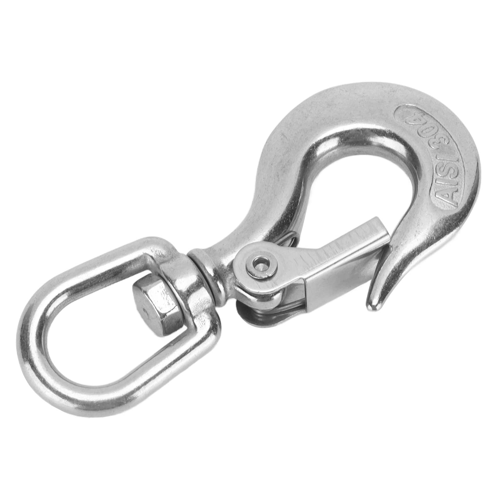 Stainless Steel Lifting Hook 150KG (1000KG Capacity) - Heavy Duty Crane Hook for Construction, Engineering & Industrial Lifting - Perfect for Warehouse, Shipyard, and Rigging Applications