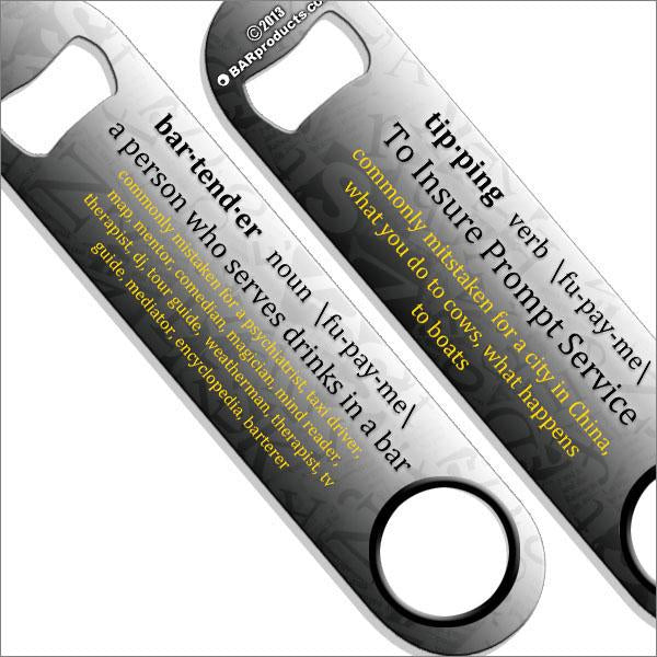 Bartender Definition Kolorcoat™ Speed Bottle Opener - Professional Bar Tool for Quick & Easy Bottle Opening | Perfect for Bartenders, Home Bars & Parties