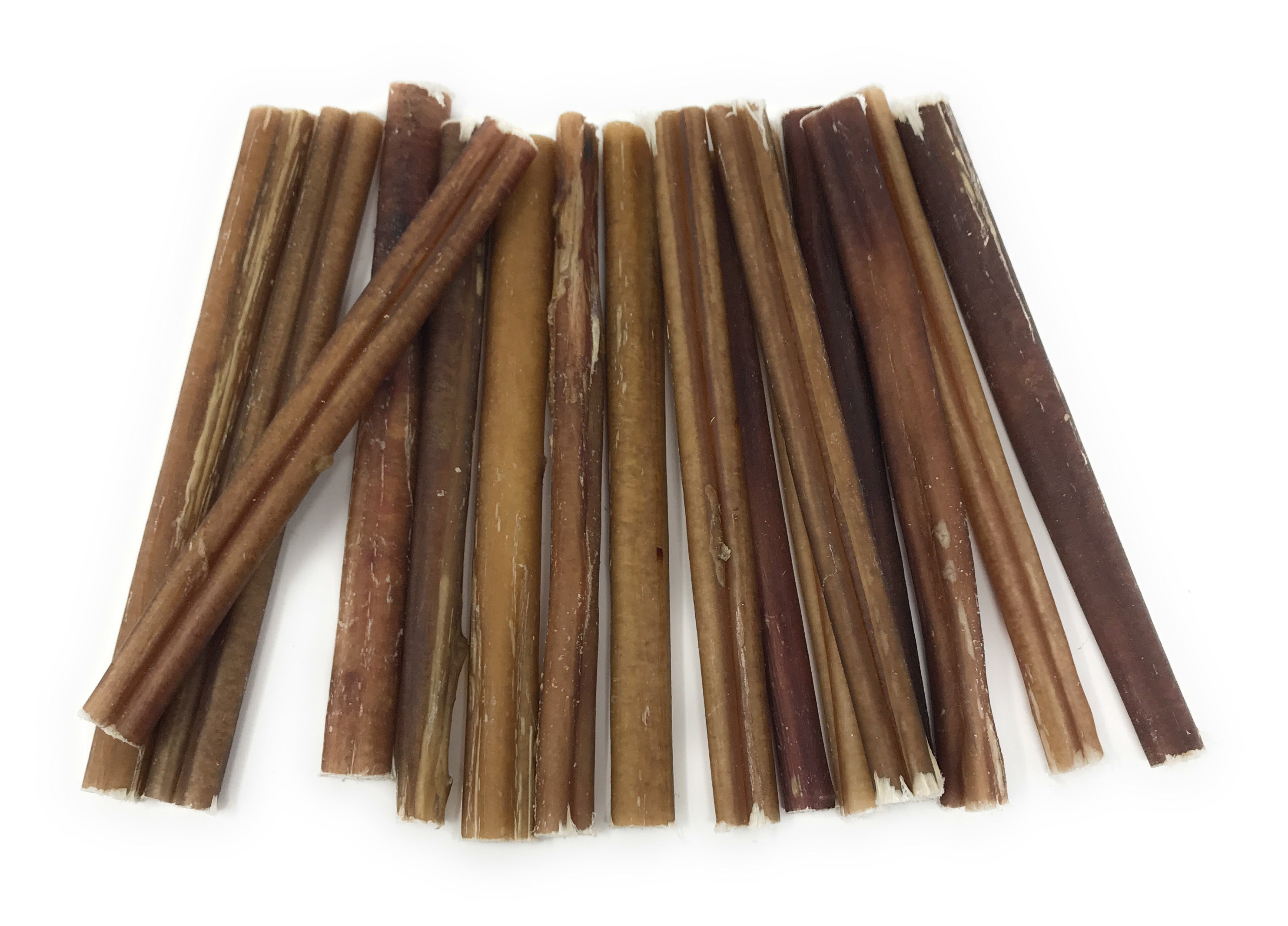 Natural 6 Inch Thin Low Odor Bully Sticks for Dogs - Healthy Chew Treats for Puppies & Small Breeds - Perfect for Training, Teething Relief, and Dental Health