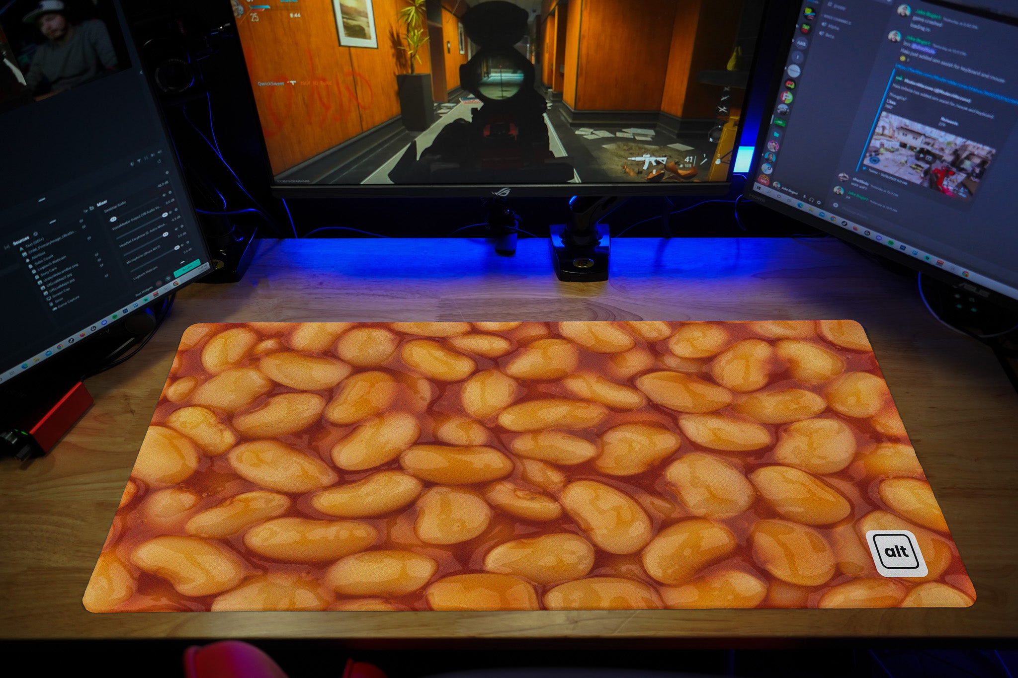 Ergonomic Beans-Shaped Mouse Pad - Non-Slip Gaming & Office Desk Mat for Computers & Laptops - Perfect for Work, Gaming & Home Office Use