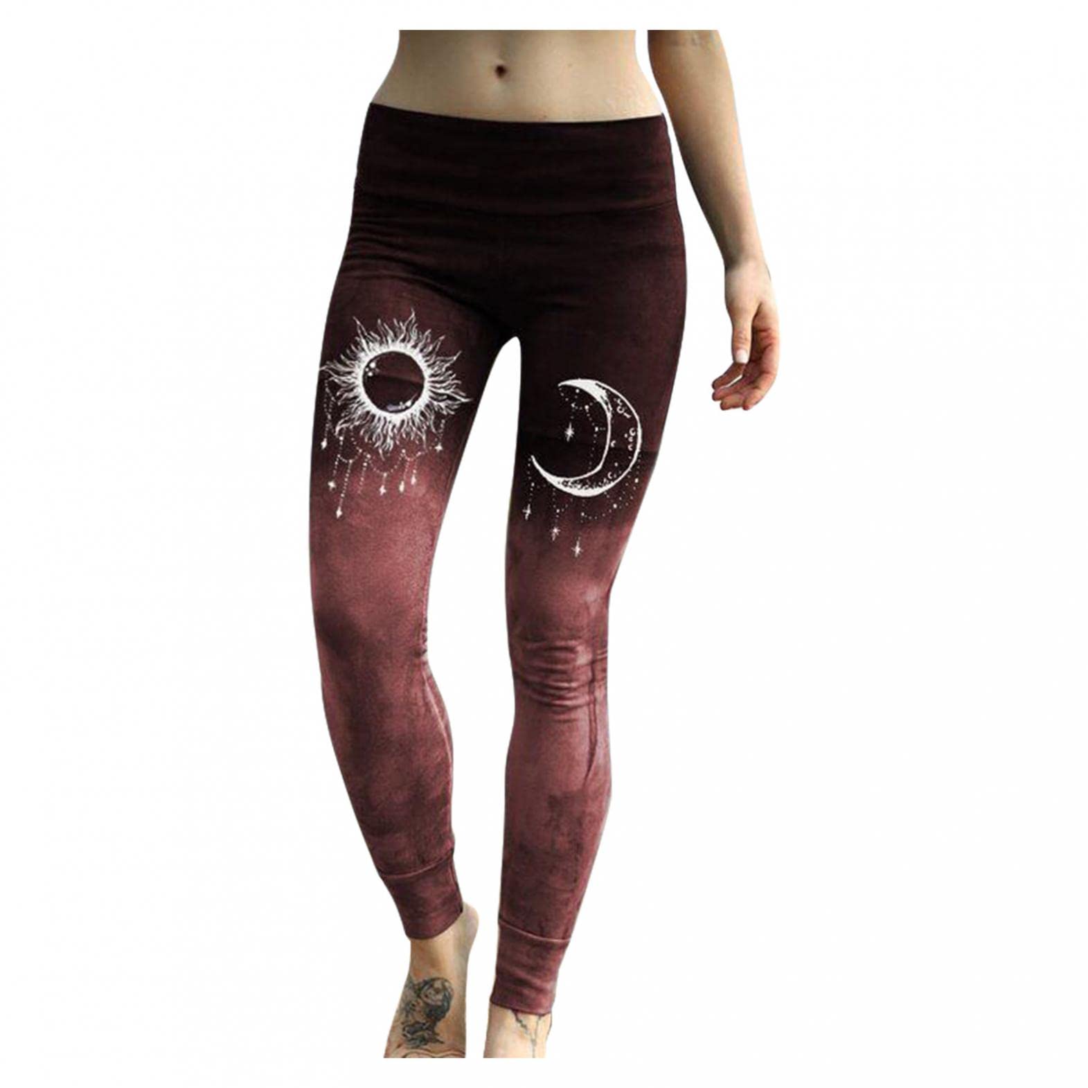 Women's High Waist Yoga Pants with Pockets - Tummy Control Workout Leggings, Quick Dry & Stretchy for Running, Gym, Lounge & Everyday Wear