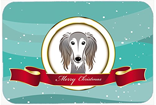 Saluki Merry Christmas Mouse Pad - Washable Large Mouse Mat for Home Office, Gaming & Computers - Hot Pad & Trivet for Desk Decor - Perfect Gift for Dog Lovers & Holiday Decorations