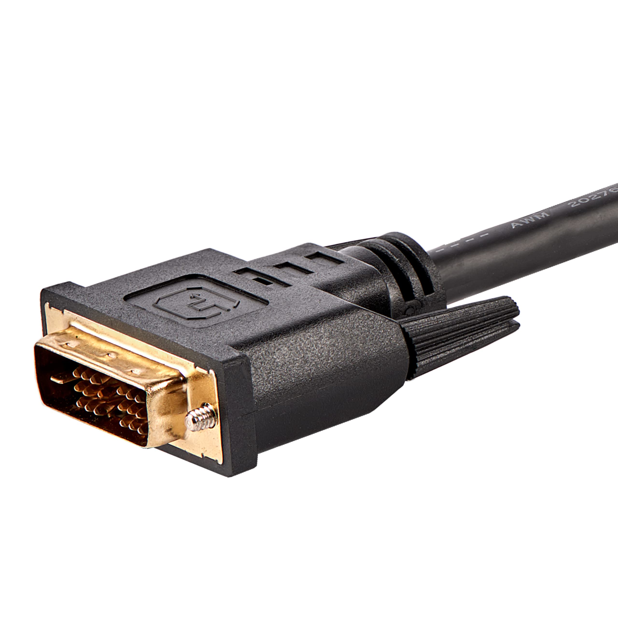 StarTech.com 6ft HDMI to DVI Cable 10 Pack - High Speed 1920x1200p Resolution, 19 Pin DVI-D to HDMI Adapter Cable for Monitor, TV, PC, Laptop - Ideal for Home Theater, Gaming & Office Setup (HDMIDVIMM610PK)