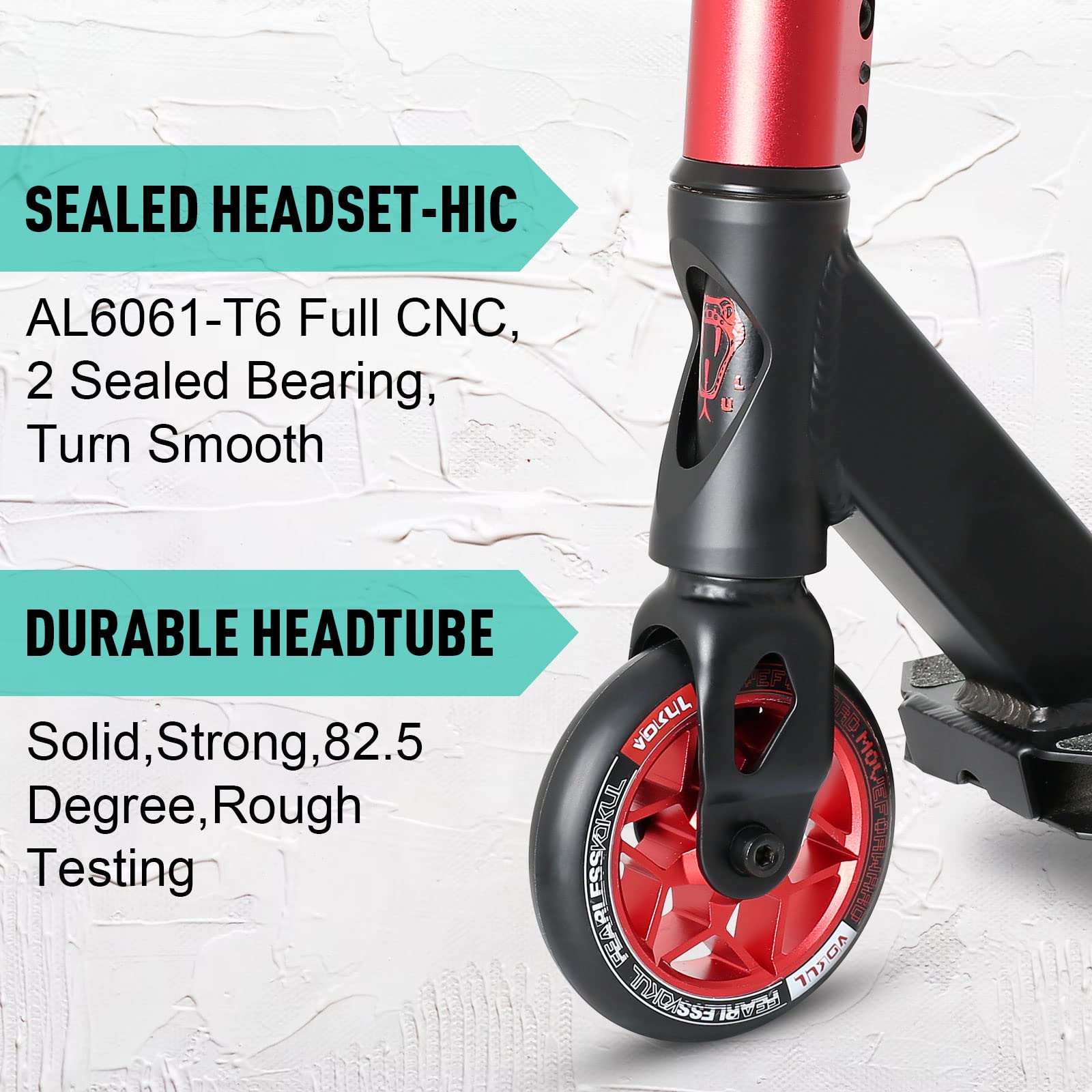 VOKUL K1 Pro Trick Scooter for Kids, Teens & Adults - Best Freestyle Stunt Scooter for Beginners - Durable Skate Park & Street Scooter for Boys & Girls (Ages 8+) - Perfect for Tricks, Stunts & Urban Riding