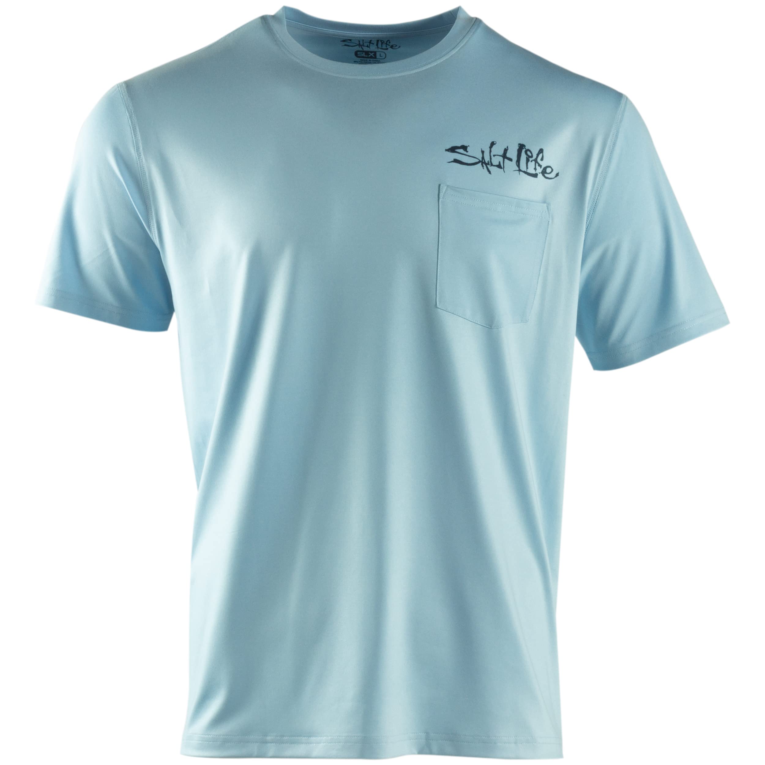 Salt Life Men's Performance Long Sleeve Fishing Shirt - Quick Dry UV Protection Tuna Brigade Shirt for Boating, Beach & Outdoor Activities