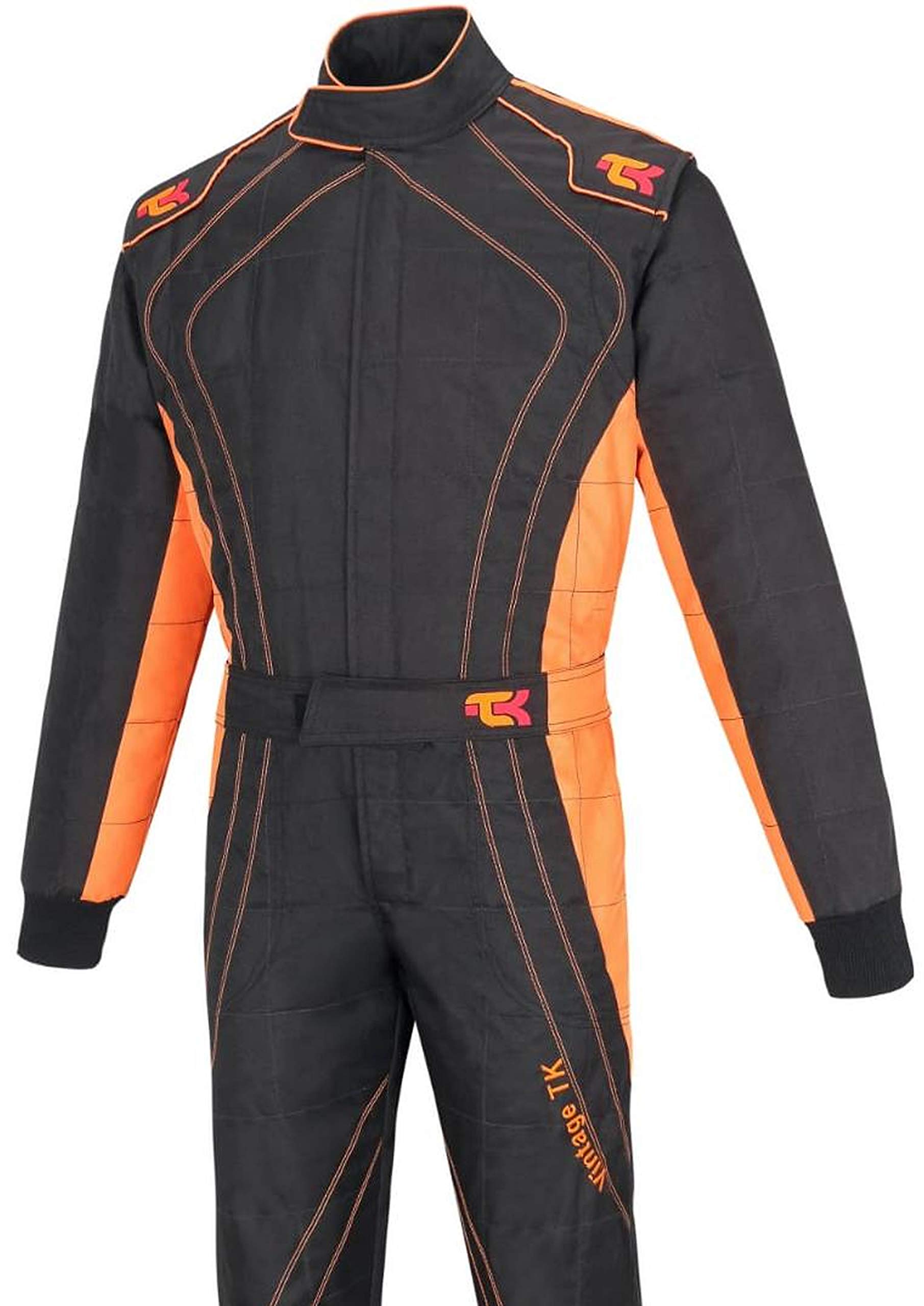 TK Adult Karting Suit - Professional One Piece Race & Rally Suit - Cordura Fabric for Go Kart Racing - Perfect for Track Days, Motorsport Events & Racing Enthusiasts