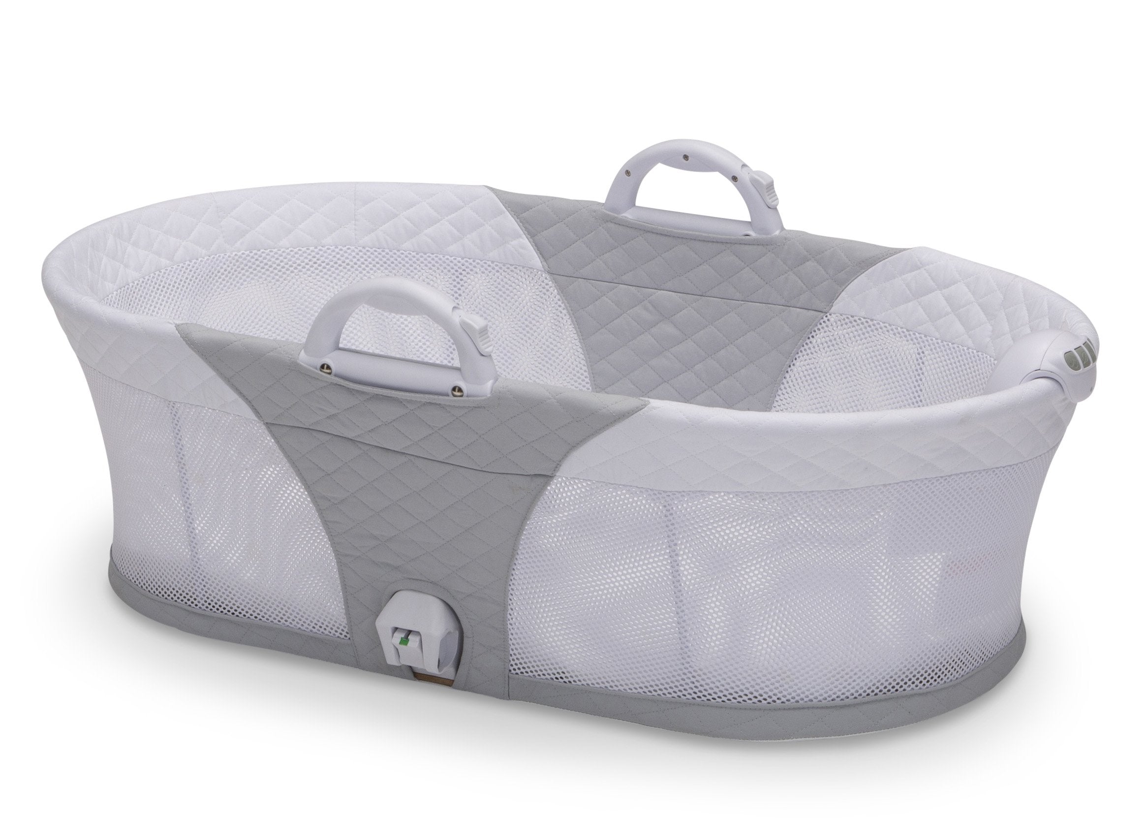 2 in 1 Moses Basket & Bedside Bassinet Sleeper for Newborns - Portable Baby Crib for Co-Sleeping, Nursery, and Travel