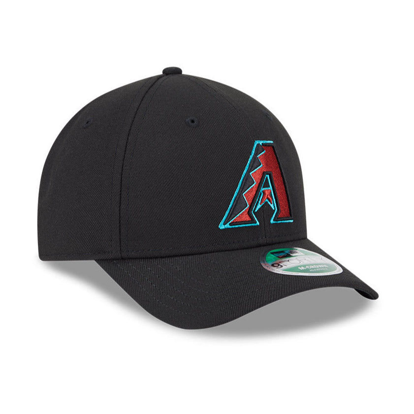New Era 9Forty M Crown Arizona Diamondbacks Snapback Adjustable Baseball Cap - Black | MLB Fan Gear for Men & Women | Perfect for Games, Tailgating & Everyday Wear