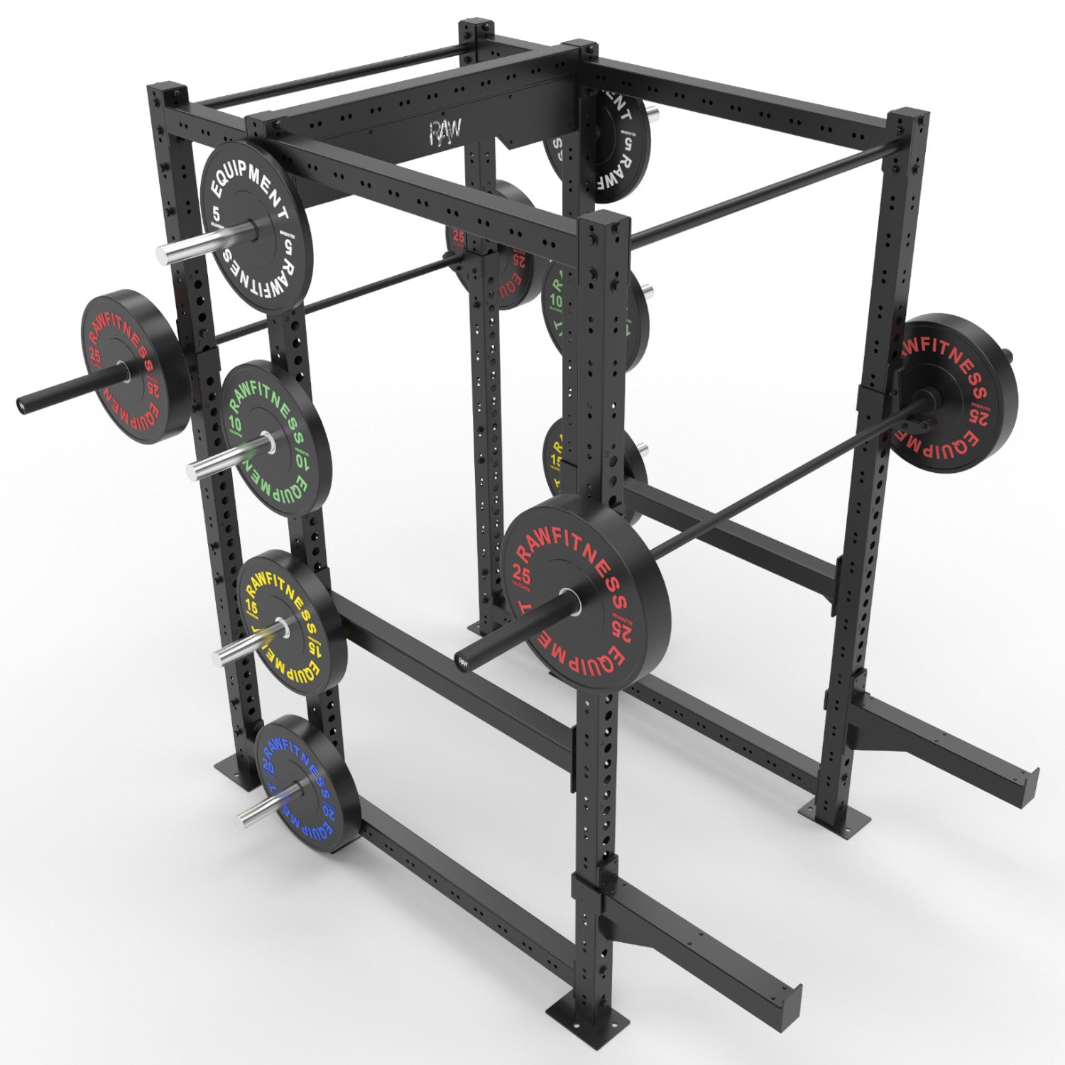 Titan Power Rack HD Commercial Full Cage with Storage - Heavy Duty Home Gym Equipment for Strength Training & Weightlifting