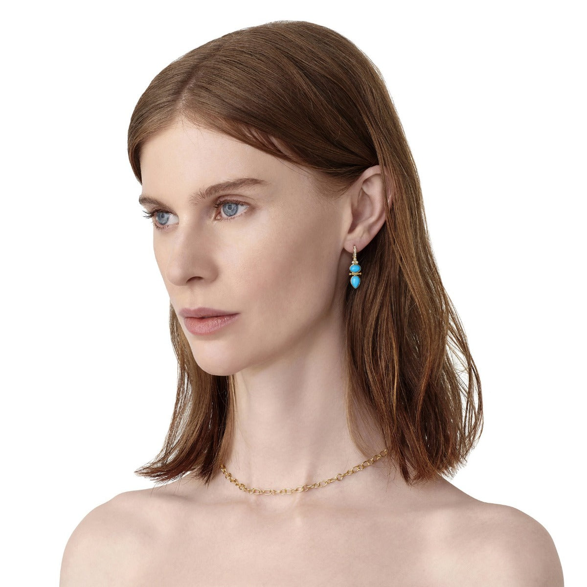Turquoise Dynasty Drop Earrings by Temple St. Clair – Handcrafted Gemstone Jewelry for Women, Elegant Dangling Earrings for Parties, Weddings & Special Occasions