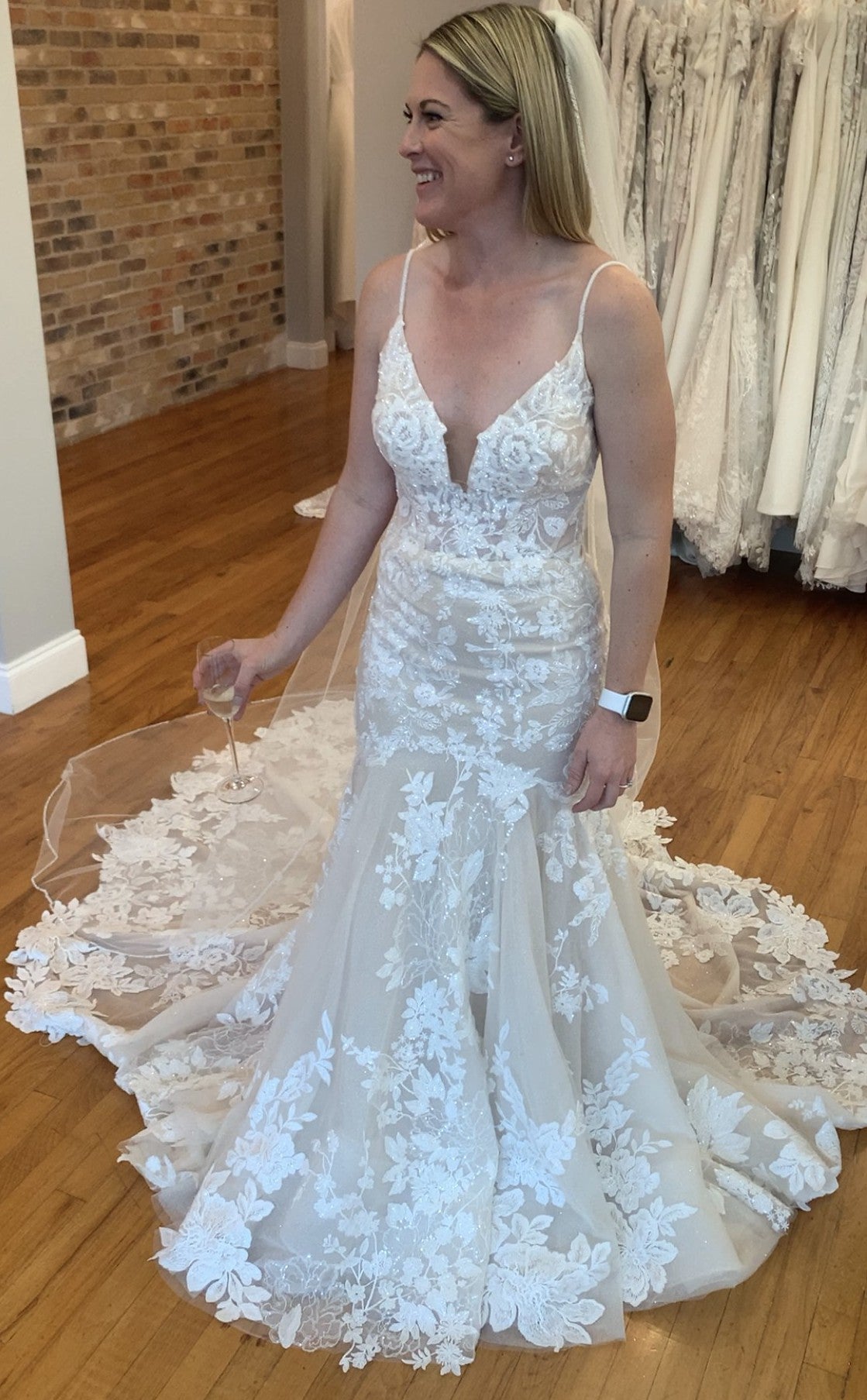 Martina Liana 1301 Wedding Dress - Elegant Lace Bridal Gown for Church Ceremony & Formal Reception