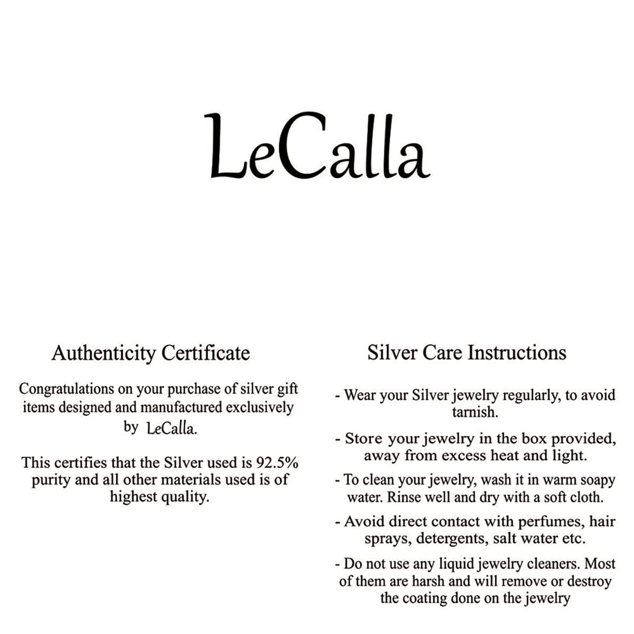 LeCalla 925 Sterling Silver Hoop Earrings for Women | Lightweight Cubic Zirconia Filigree Hoops | Elegant Gift for Birthday, Anniversary & Special Occasions | Perfect for Everyday Wear, Date Night & Office Jewelry