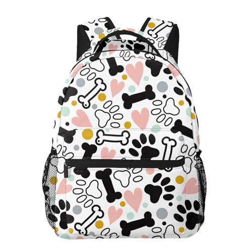 Dog Cat Paw Bone Print Cute