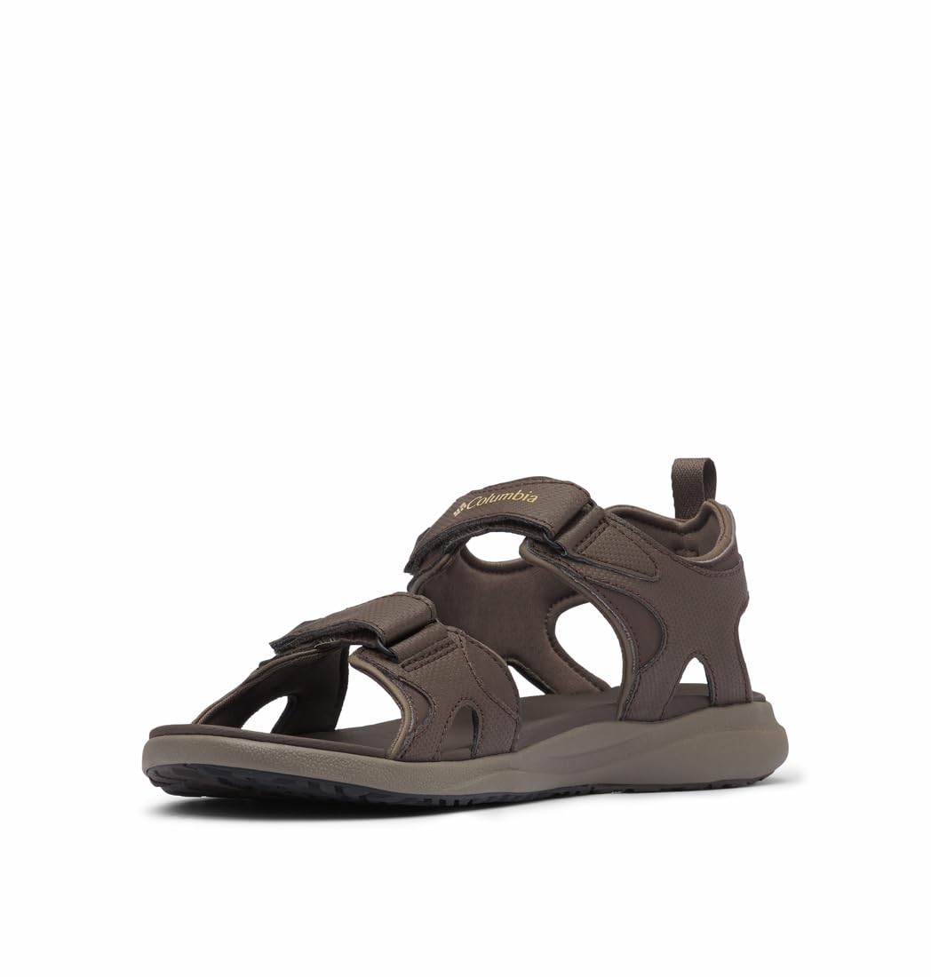 Columbia Men's 2 Strap Comfortable Outdoor Sandals - Black/Ti Grey Steel - Size 15 US - Perfect for Hiking, Beach & Summer Adventures