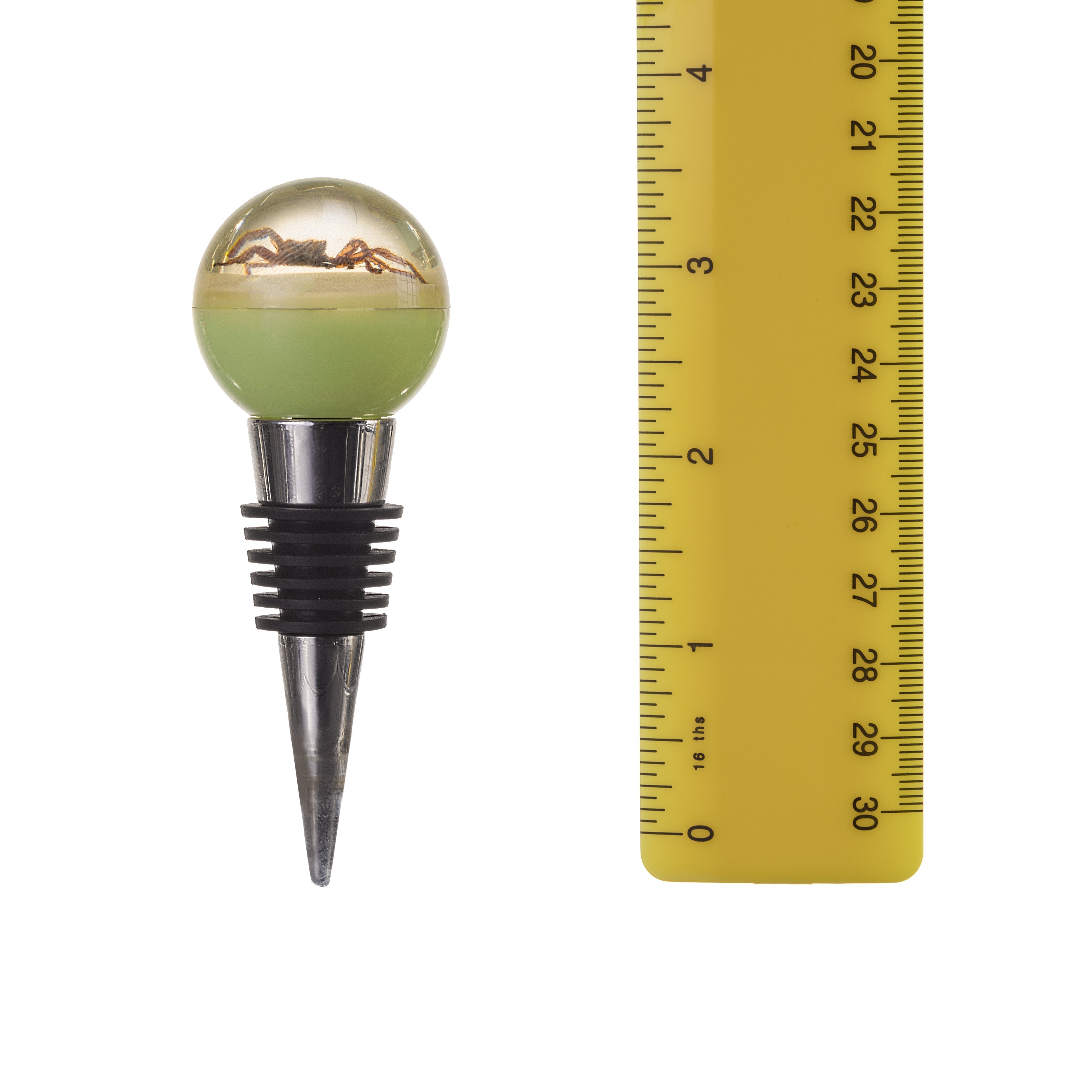 Real Spider Encased in Clear Acrylic Wine Stopper - Unique Gift for Halloween, Home Bar Decor & Wine Lovers
