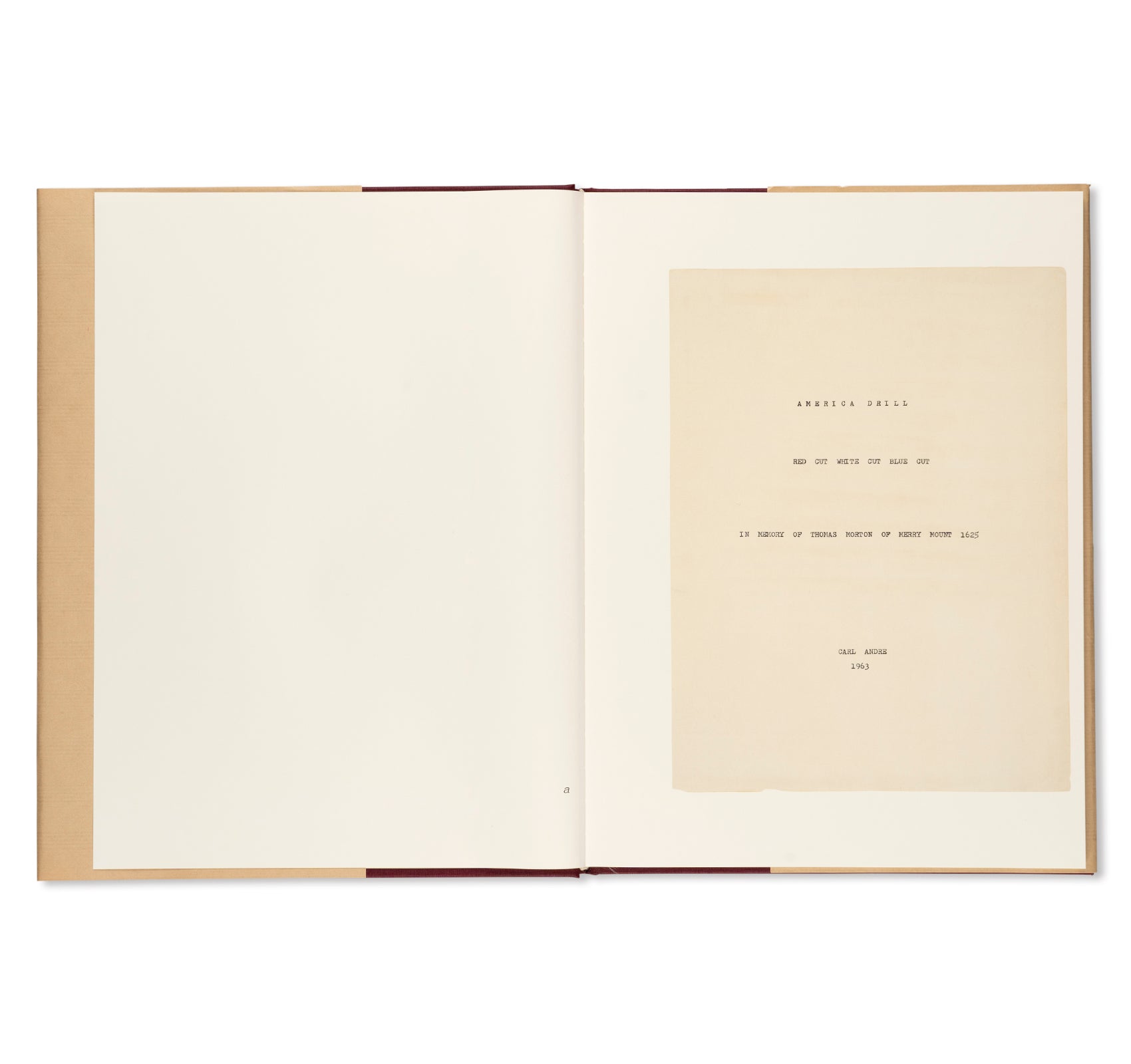 Carl Andre AMERICA DRILL Artwork 1963/2003 - Minimalist Sculpture for Modern Home & Office Decor