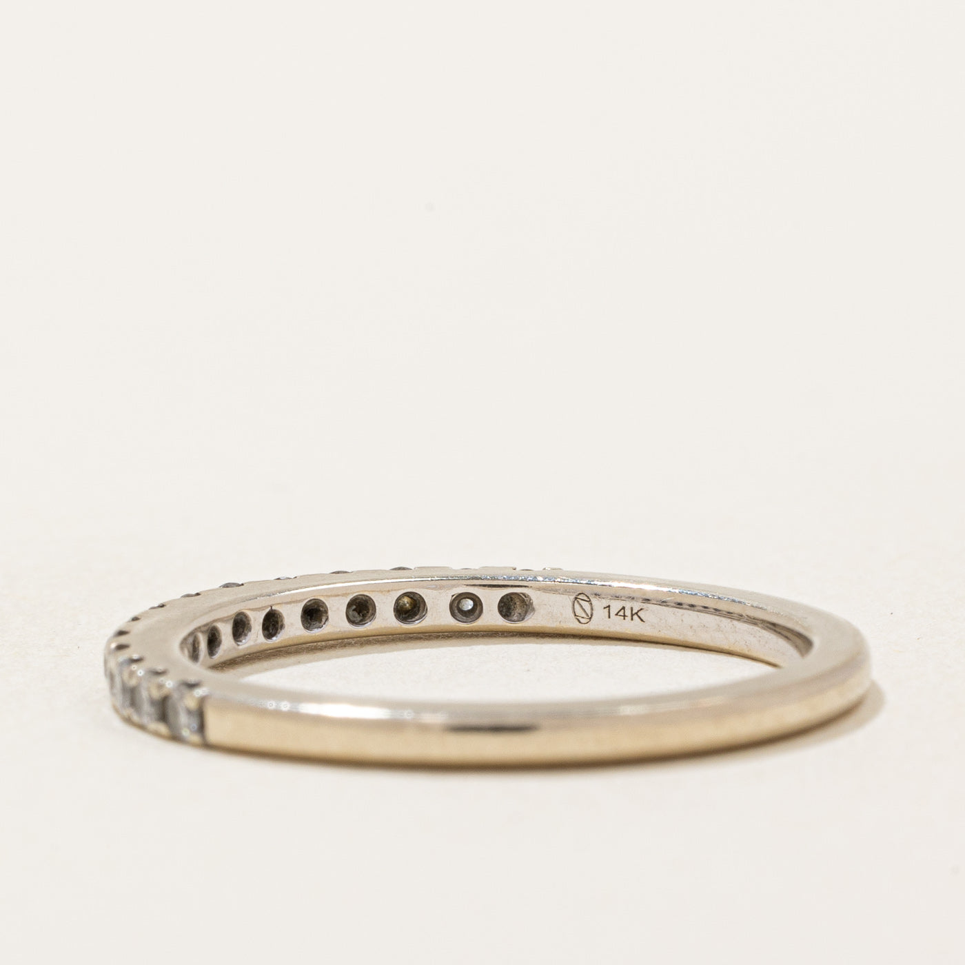 0.22ctw Semi Eternity Diamond Ring - Size 6.75 | Elegant Wedding Band, Anniversary Gift for Her | Perfect for Engagement, Proposal & Special Occasions