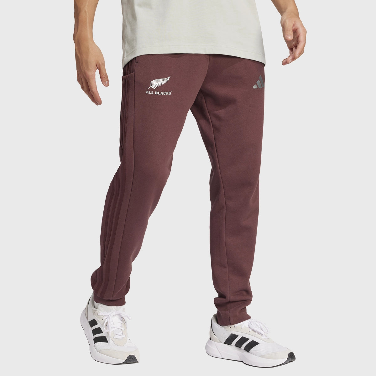 Adidas All Blacks Sweatpants for Men - Aurora Ruby Red Joggers with Pockets | Comfortable Athletic Pants for Running, Gym & Lounge Wear