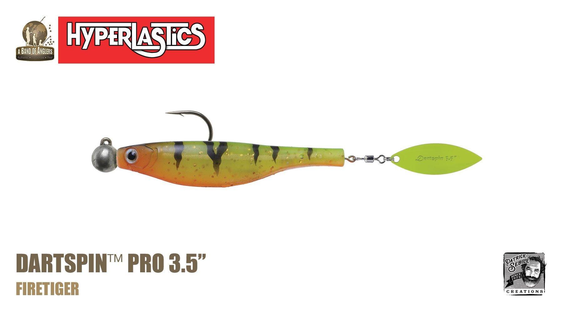 Hyperlastics Dartspin Pro Fishing Lures with Rigged Jighead - Premium Soft Plastic Baits for Bass, Walleye & Freshwater Fishing | Ideal for Casting, Trolling & Jigging Techniques