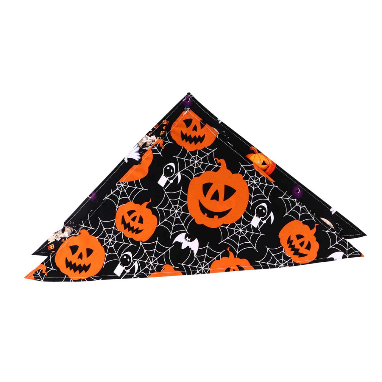 6 Pcs Halloween Pet Bandanas - Custom Triangle Scarf for Dogs, Witch Bibs with Pearlescent Lip Gloss Design | Perfect for Halloween Costumes, Pet Parties & Photo Shoots