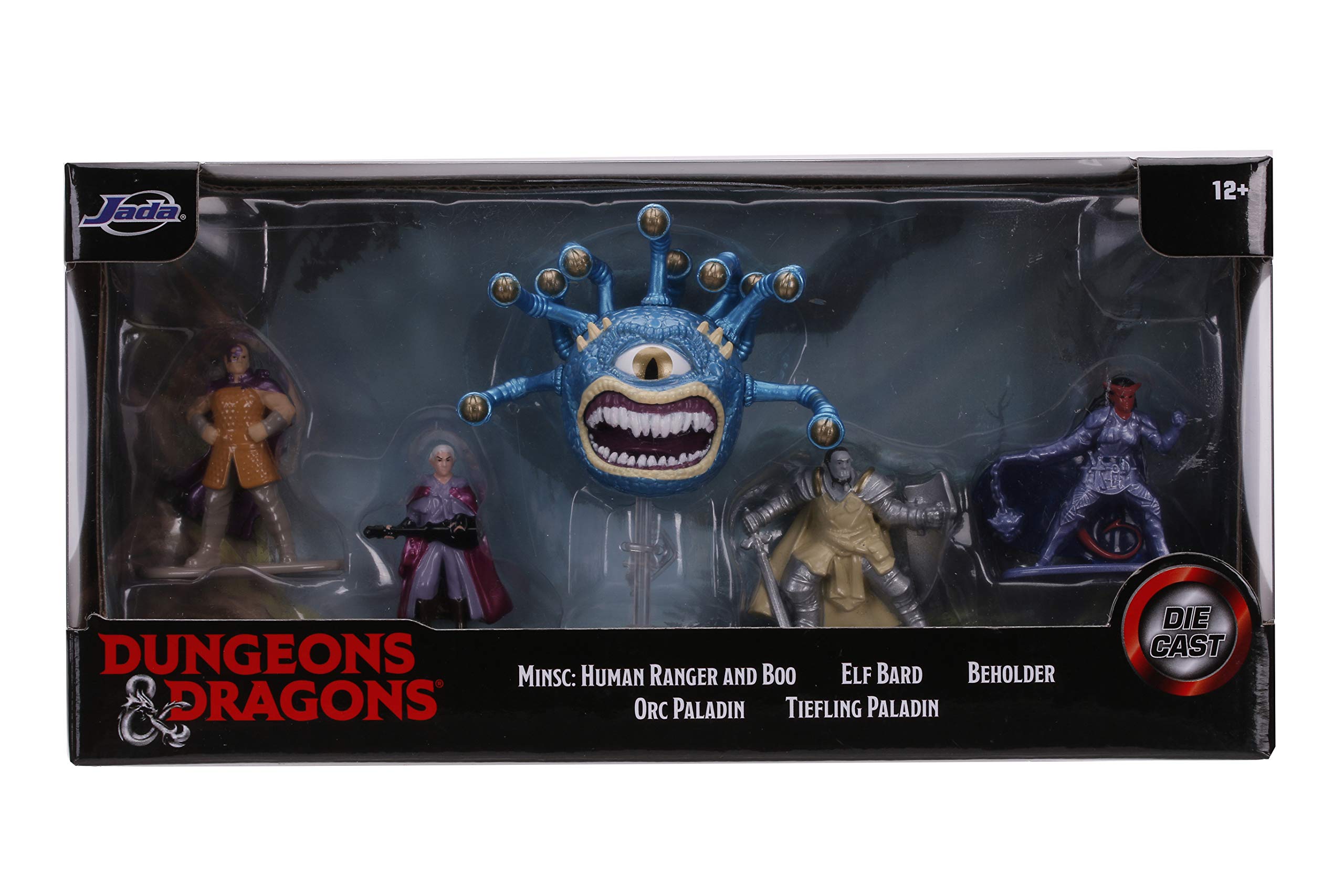 JADA TOYS Dungeons & Dragons Nano METALFIGS Medium Pack A - Premium Collectible Miniatures for D&D Tabletop RPG, Fantasy Gaming & Display