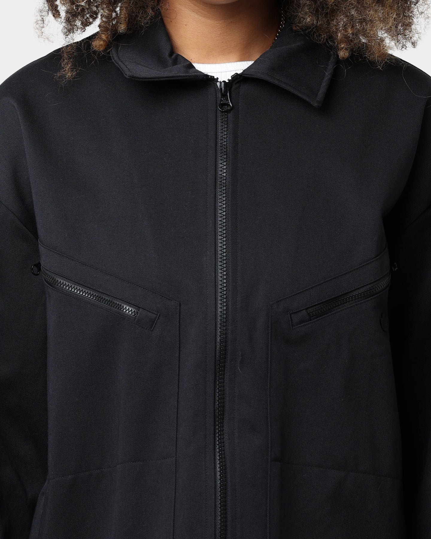 Adidas Trefoil Twill Blouson Jacket - Men's Casual Black Windbreaker for Outdoor Activities & Streetwear Fashion
