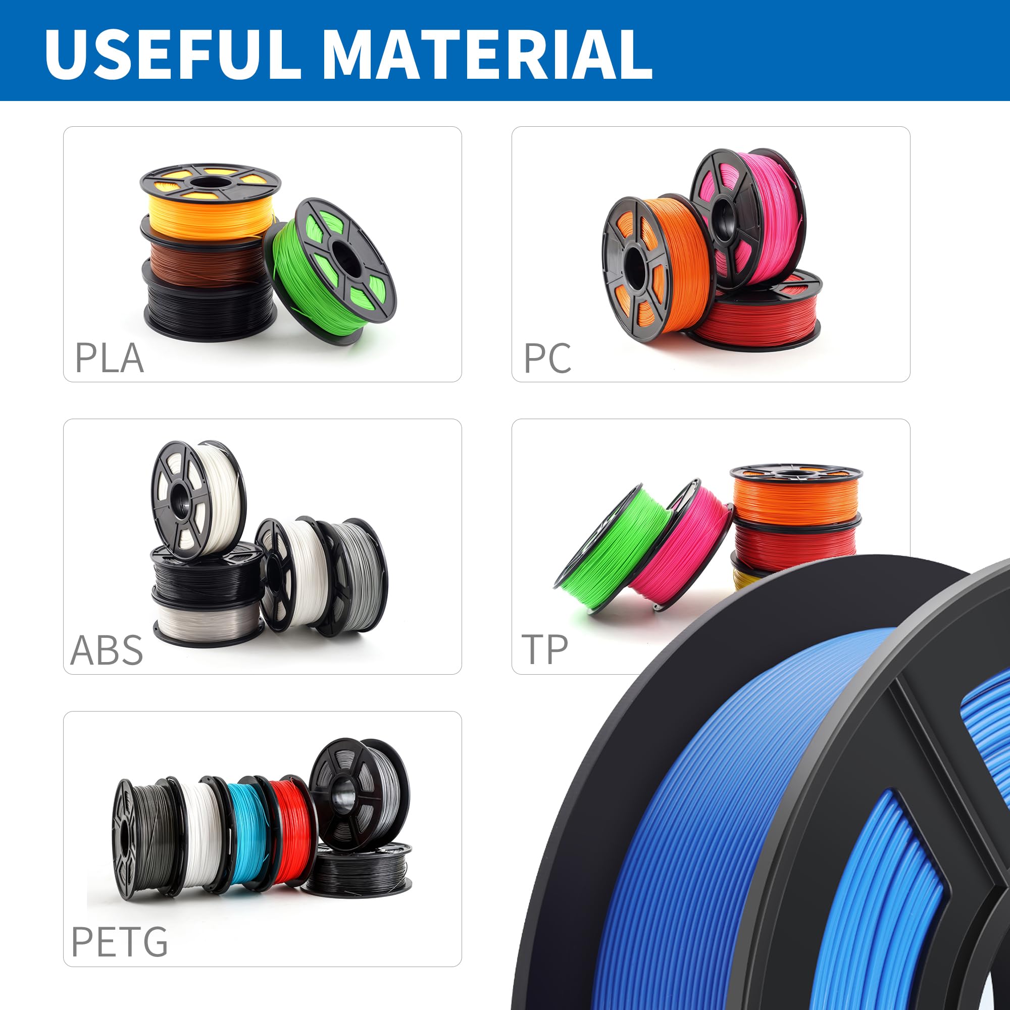 1.75mm Filament Connector - Easy to Use Filament Welder & Splicer for 3D Printers | PLA/ABS/PC/PETG/TPU Filament Fuser Joiner | Perfect for 3D Printing Repairs & Continuous Printing Projects