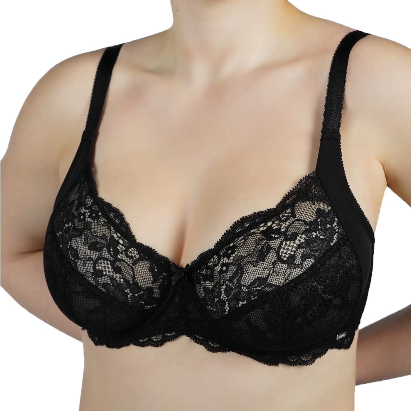 LIPERIA Women's Lace Underwire Bra - Comfortable & Breathable Non-Padded Sexy Bras for Everyday Wear - Perfect for Work, Date Night & Special Occasions