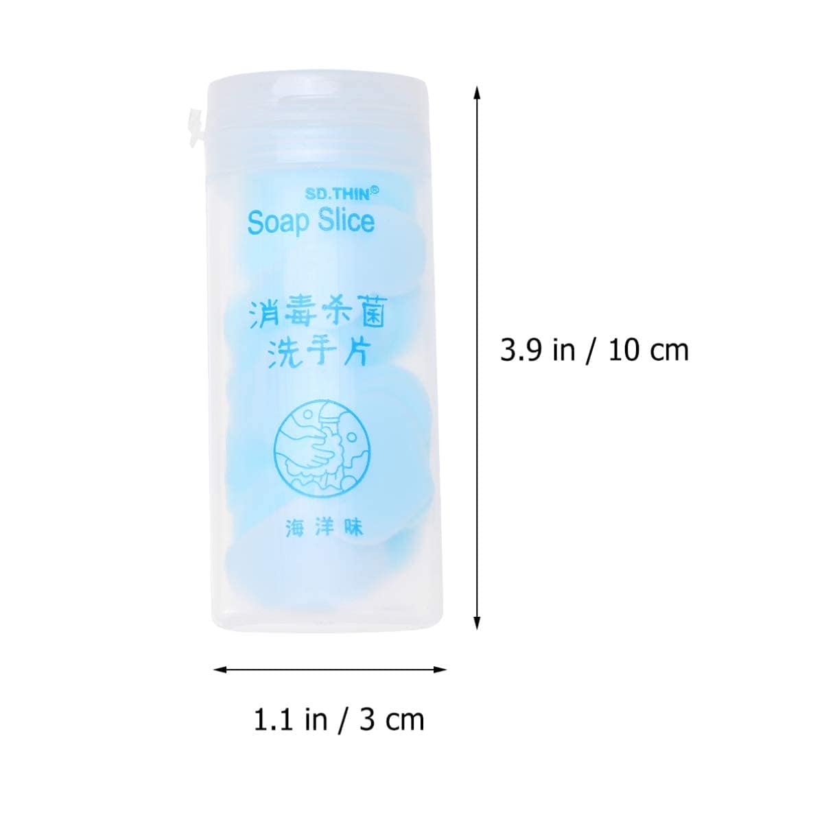 50Pcs Disposable Travel Soap Sheets | Portable Mini Paper Soap for Hand & Face Washing | Antibacterial & Hygienic | Perfect for Camping, Hiking, Gym & Airplane Travel