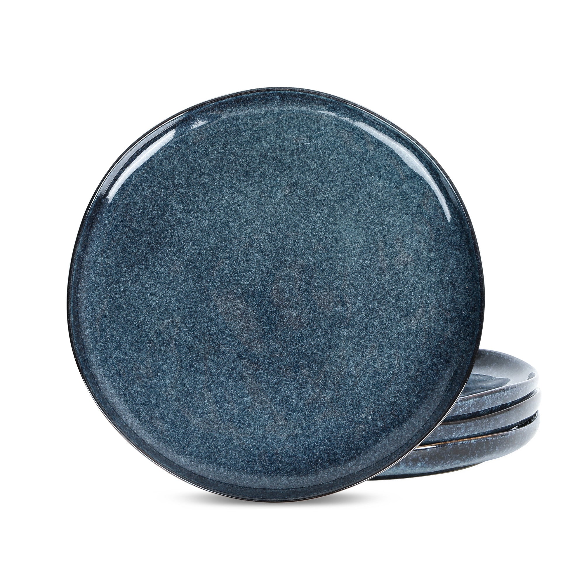Premium Mirella Stoneware Dinner Plate Set - Durable Blue Ceramic Plates for Everyday Dining, Restaurant & Special Occasions