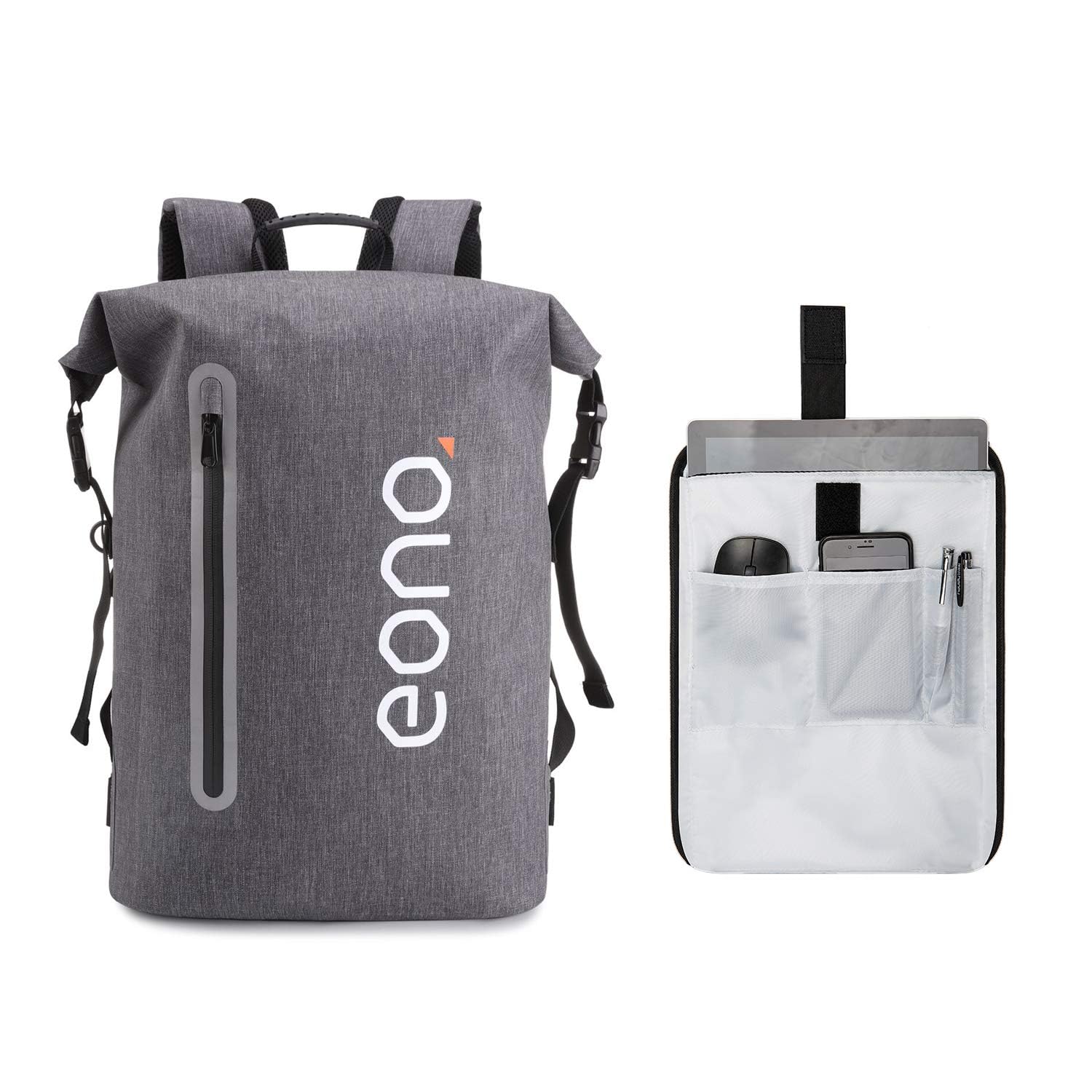 35L Waterproof Hiking Backpack for Outdoor Trekking & Camping - Grey