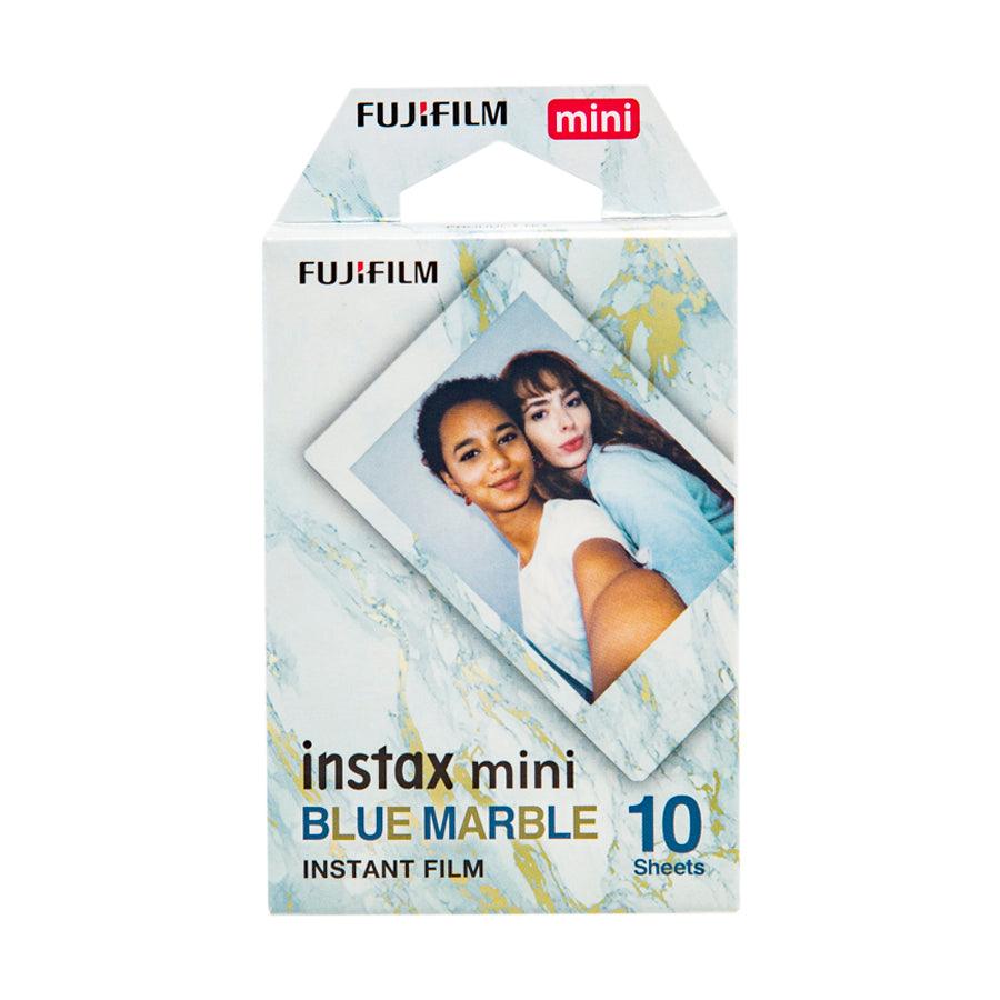 FUJIFILM Instax Mini Instant Film - Blue Marble Design (10 Sheets/Pack) for Instax Mini Cameras - Perfect for Parties, Travel & Scrapbooking