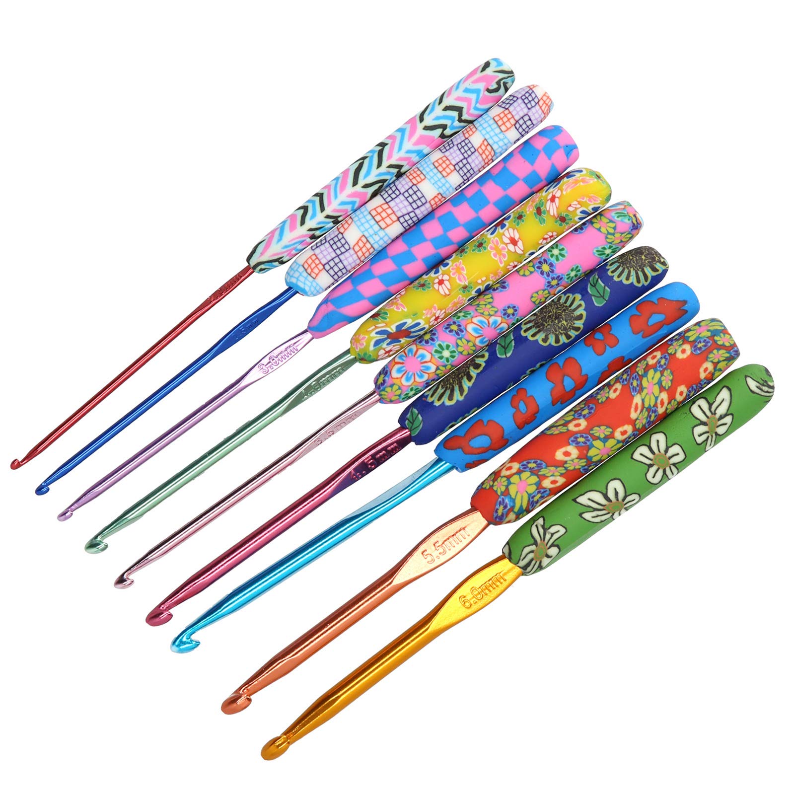 Best Crochet Hooks Set for Beginners - Ergonomic Crochet Needles Kit with Case for Kids, Mothers & Grandmothers - Perfect for DIY Yarn Crafts, Amigurumi & Knitting Projects