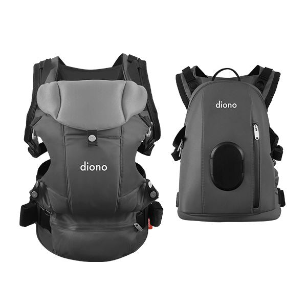 Diono Carus Complete 4-in-1 Baby Carrier with Backpack - Ergonomic Infant & Toddler Carrier for Hands-Free Parenting - Perfect for Hiking, Travel & Everyday Use