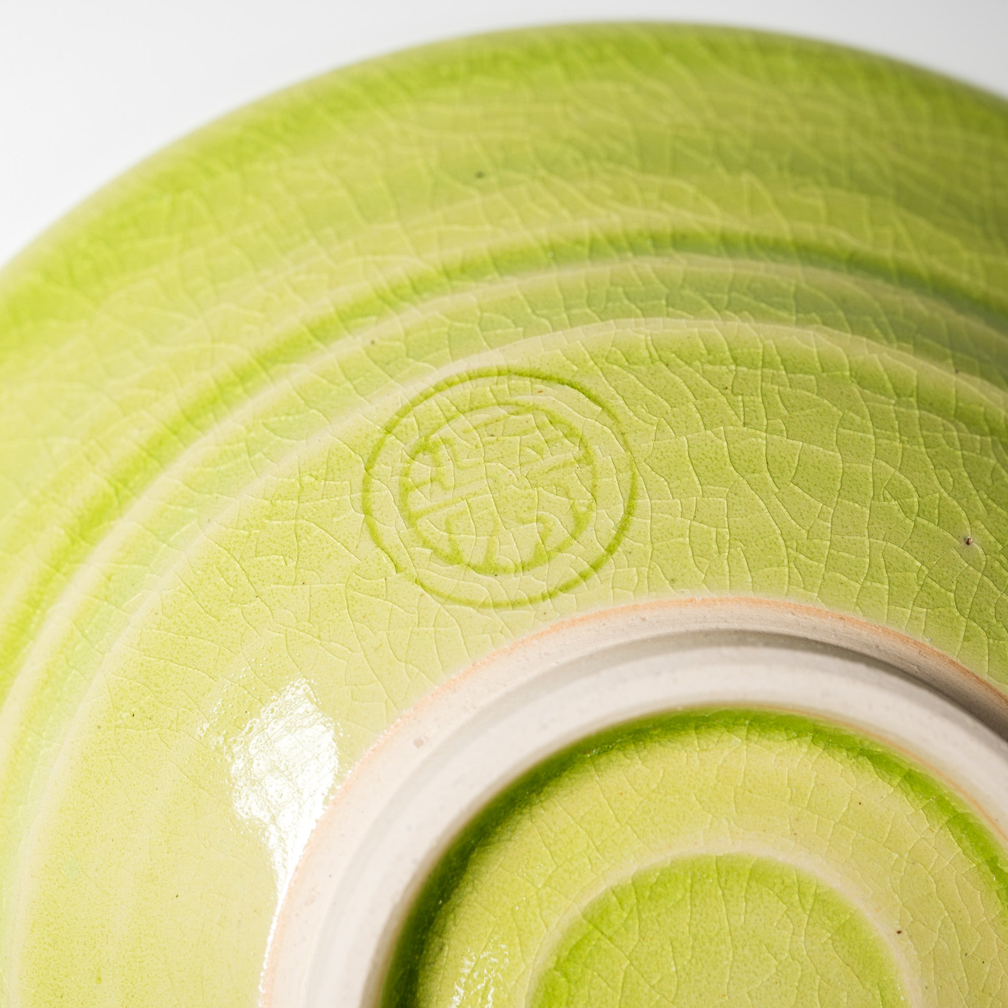 NINSHU 21cm Deep Dinner Plate - Kaguya Green Japanese Ceramic Dish for Dining, Serving & Home Decor | Elegant Tableware for Restaurants, Parties & Everyday Use