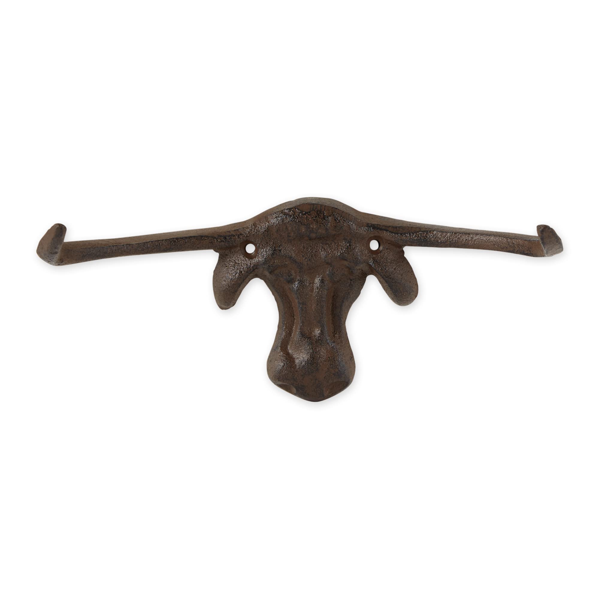 Vintage DII Decorative Cast Iron Wall Hooks Set - Rustic Farmhouse Style Coat & Hat Hangers for Entryway, Kitchen, or Bathroom Organization