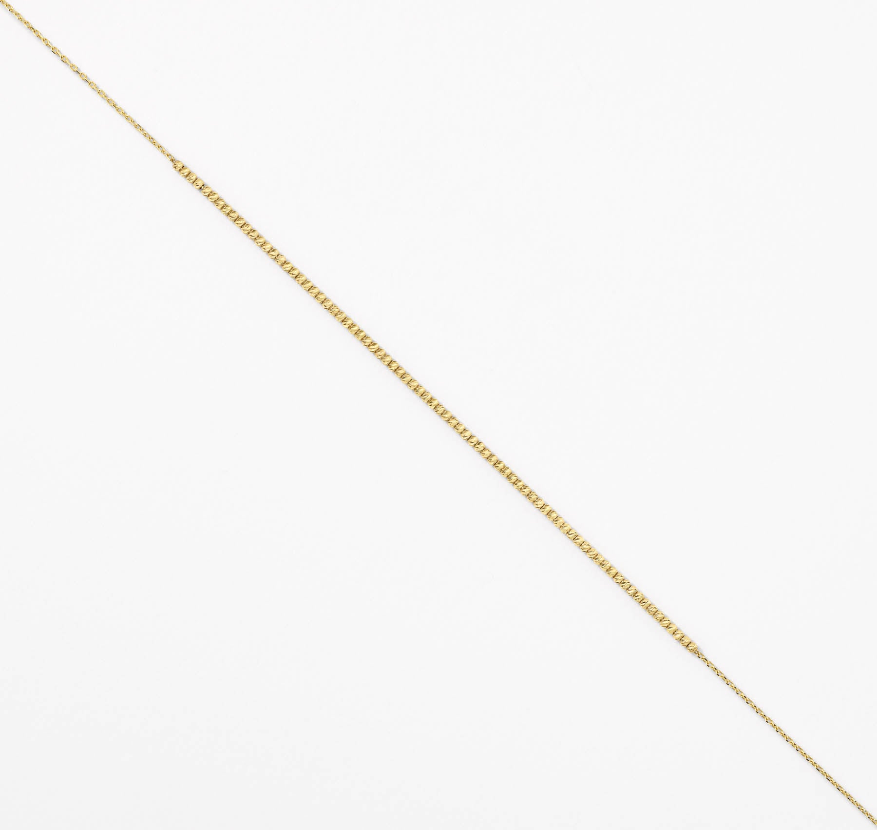 10k Gold Micro Beaded Chain Necklace for Women - Elegant Layering Piece for Everyday Wear & Special Occasions