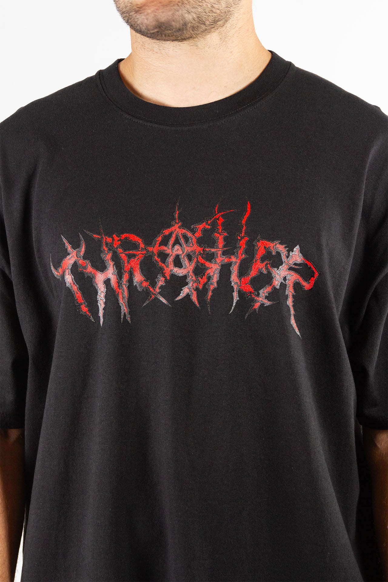 Thrasher Thorn Graphic T-Shirt for Men - Black Cotton Streetwear Tee - Perfect for Skateboarding, Concerts & Casual Outfits
