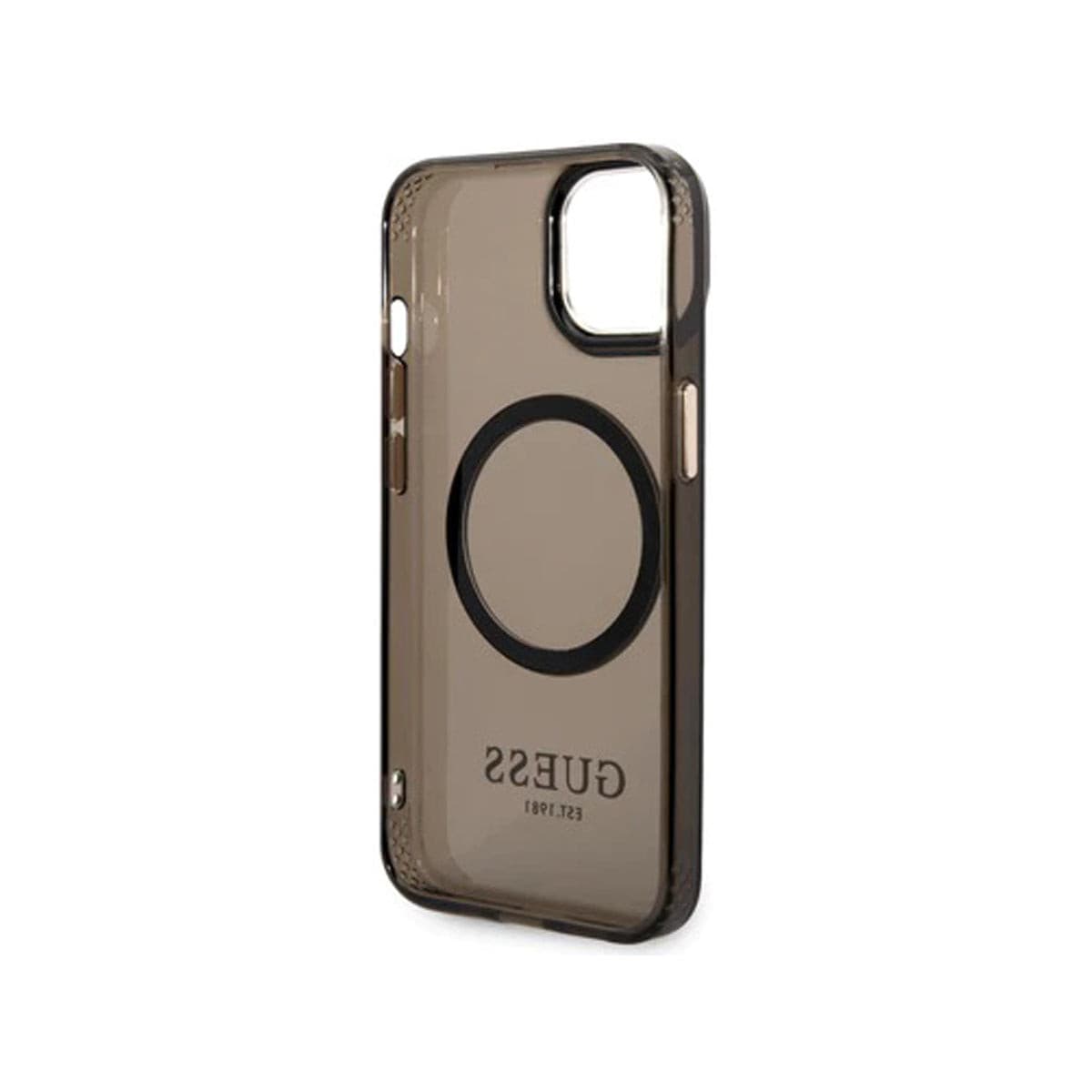 GUESS iPhone 14 Plus Ring Edition Phone Case - Slim Protective Cover with Finger Strap for Women & Men - Perfect for Work, Travel, and Daily Use