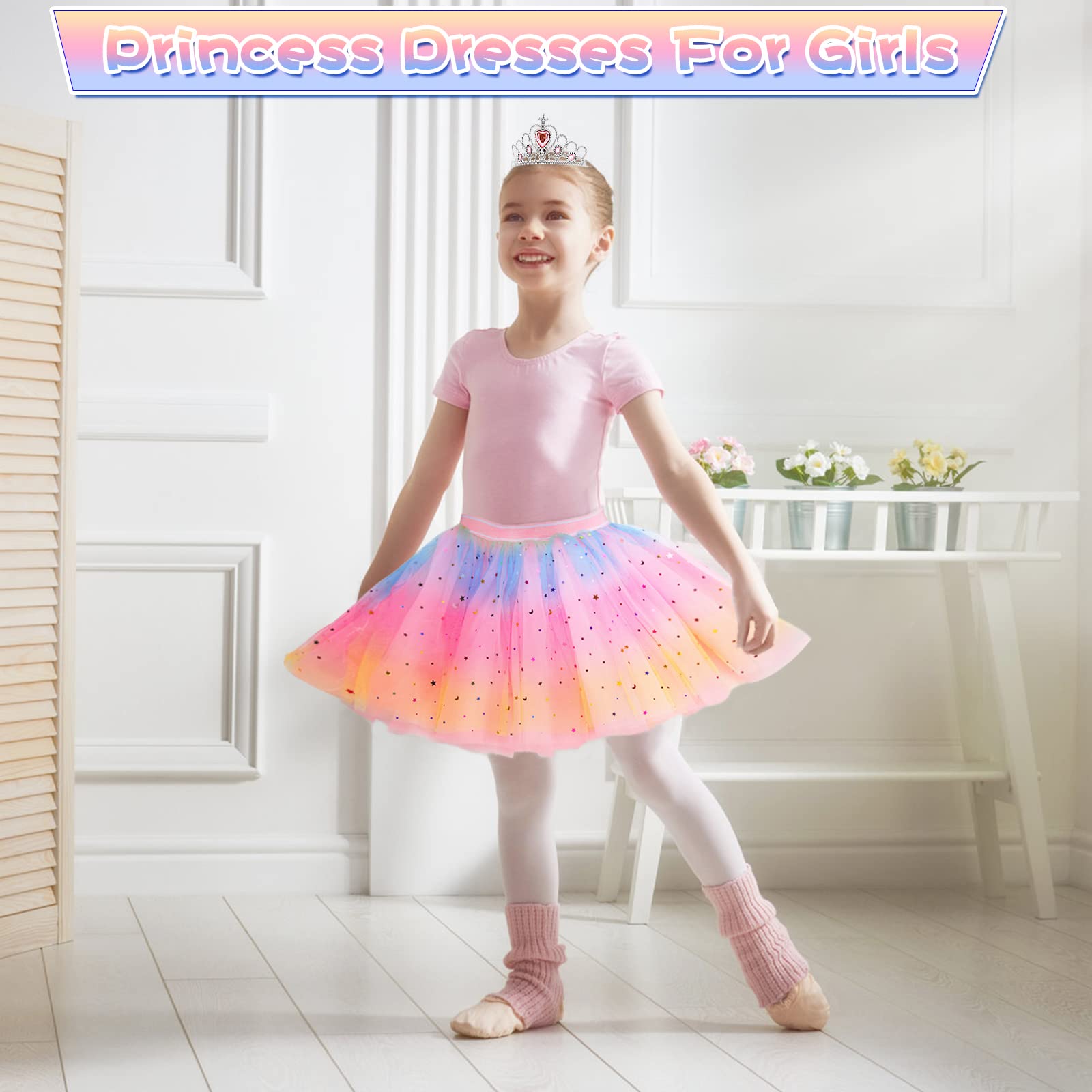 **Princess Dress for Girls 4-6 Years Old | Elegant Cape & Skirt Costume Set | Perfect Easter & Birthday Gift for Toddlers | Dress-Up Play, Birthday Parties & Photo Shoots**