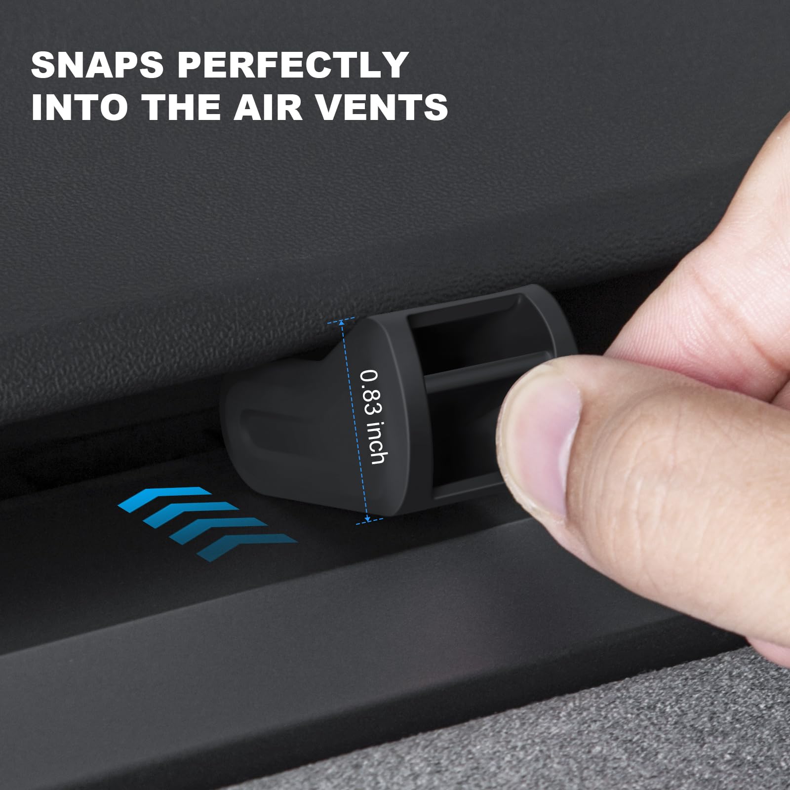 2PCS Air Freshener Adapter for Tesla Model 3 (2017-2023) & Model Y (2020-2025) - Vent Clip Car Accessories - Perfect for Home, Office & Travel Use
