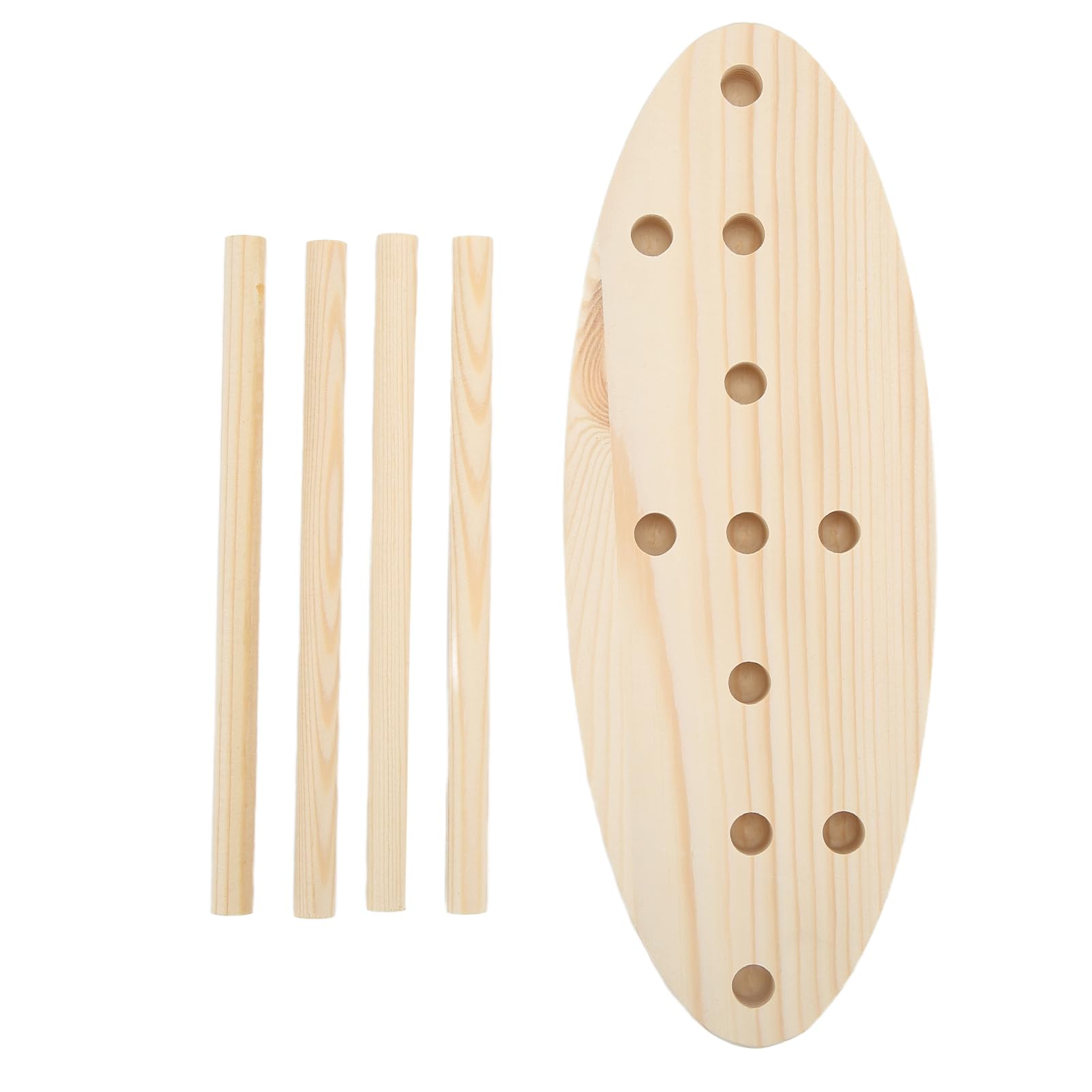 Premium Lightweight Oak Bow Maker Kit - Adjustable Multi-Size Wooden Bow Maker Set for DIY Craft Ribbon & Gift Wrapping | Perfect for Home Decor, Wedding, Christmas & Holiday Decoration