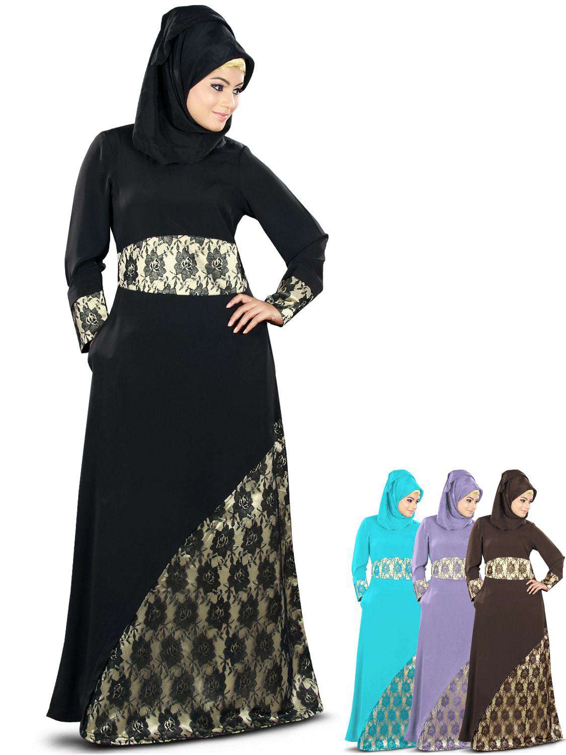 Elegant Khalidah Abaya - Modest Islamic Dress for Women - Perfect for Prayer, Eid, and Special Occasions