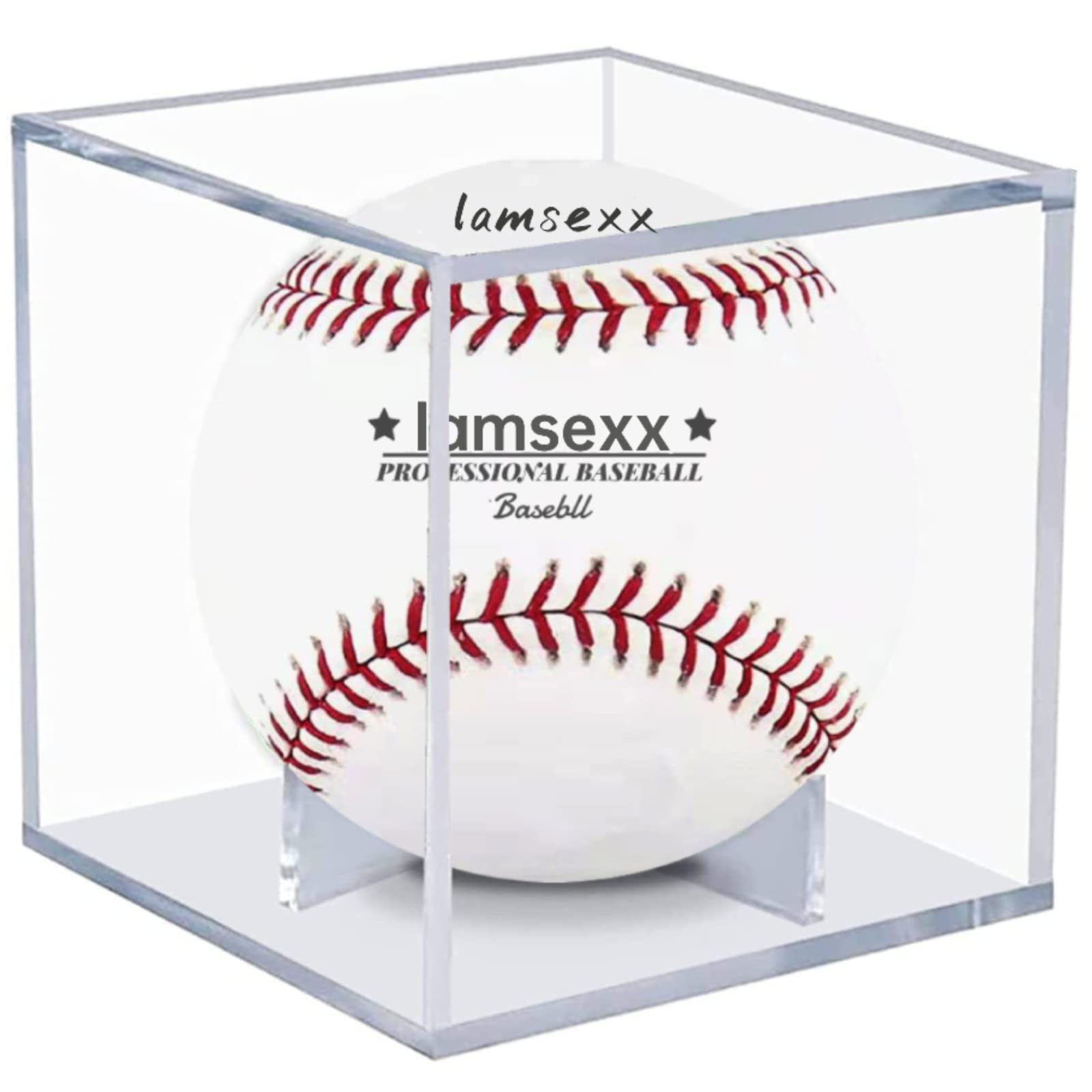 UV Protected Acrylic Baseball Display Case - Clear Memorabilia Showcase for Autographed Balls & Collectibles | Perfect for Home Decor, Sports Collections, and Gift Giving